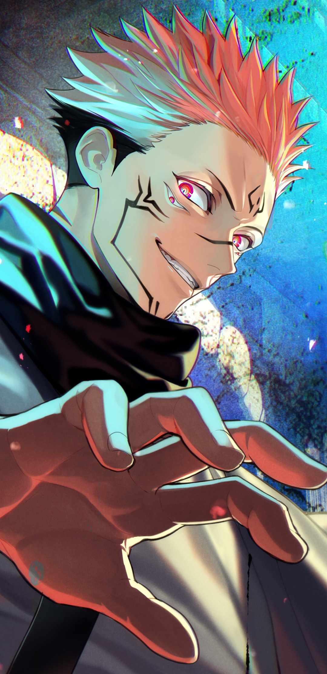 Wallpaper / Anime Jujutsu Kaisen Phone Wallpaper, Pink Hair, Sukuna (Jujutsu Kaisen), 1080x2220 free download