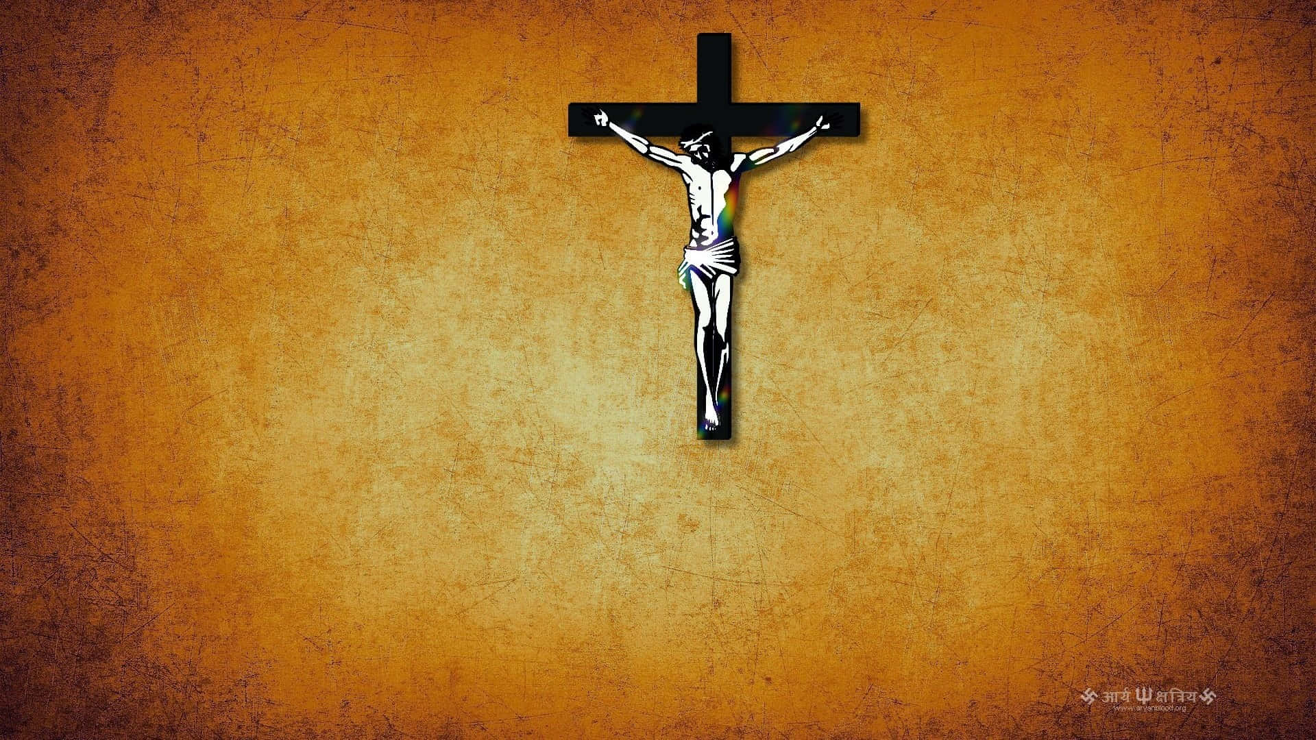 Download A Desktop Environment Showcasing the Beauty of Catholic Iconography Wallpaper