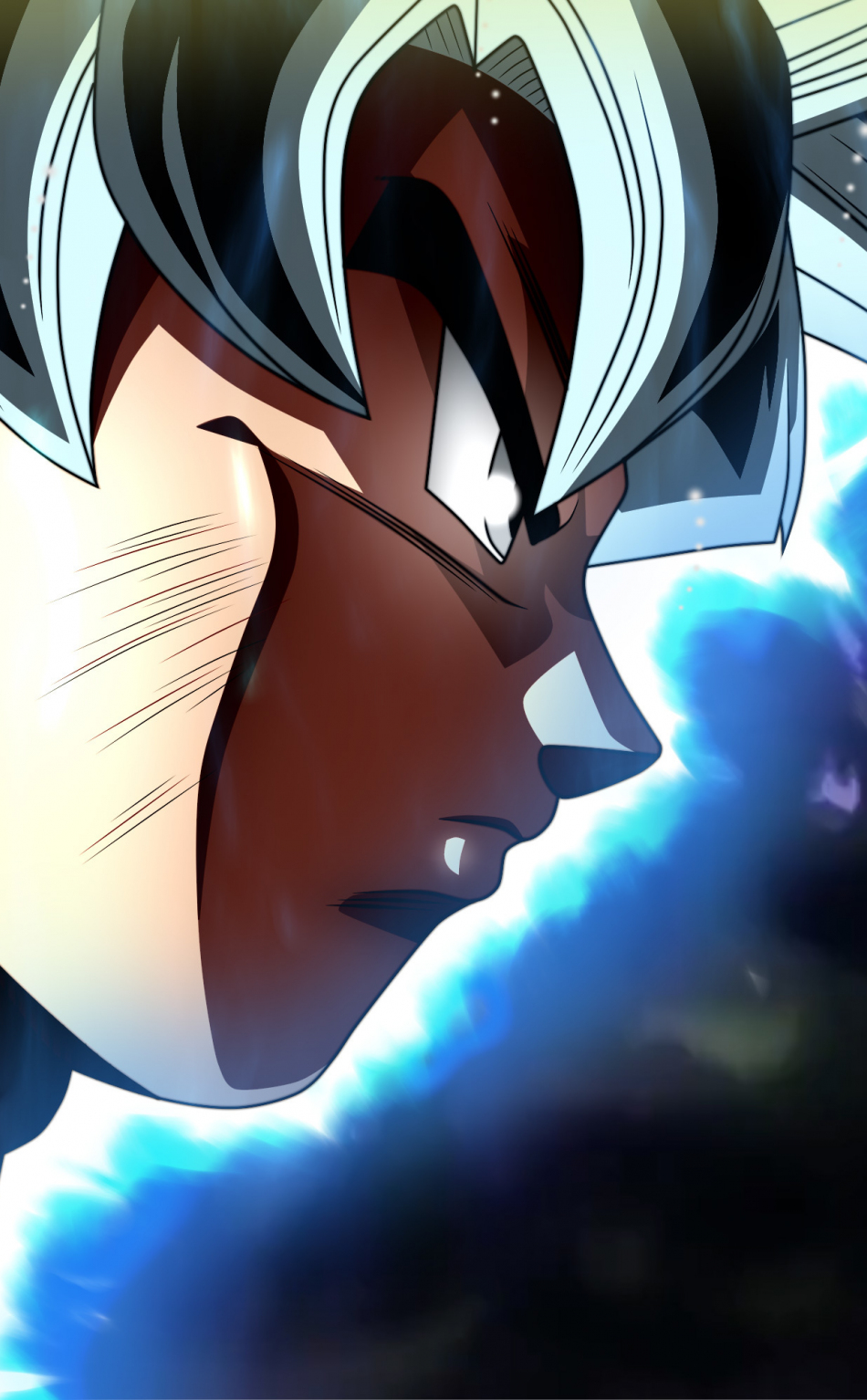 Download 950x1534 Wallpaper Goku's Face, Dragon Ball Super, 4k, I Phone, 950x1534 HD Image, Background, 30178