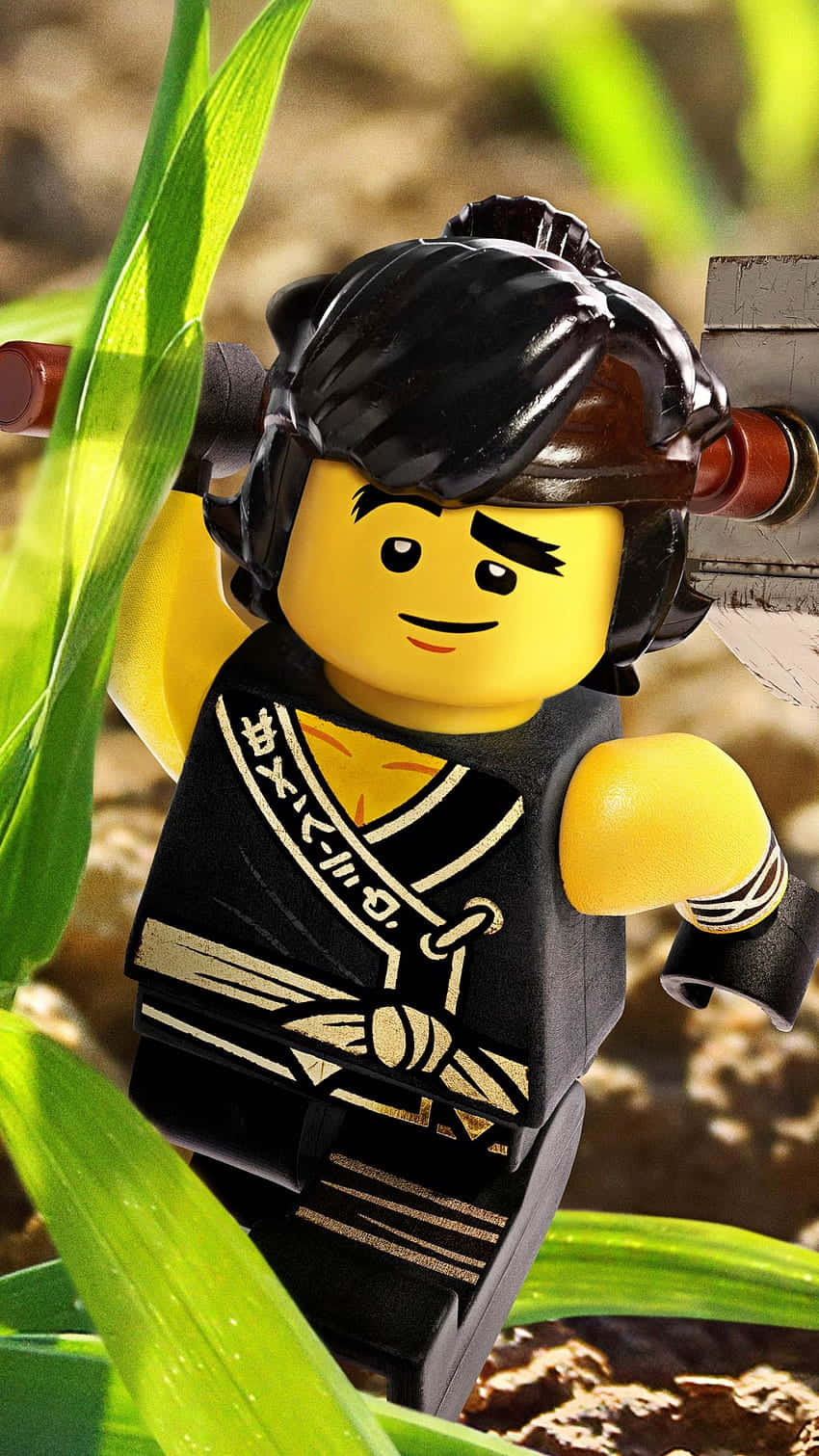 Download Cole In Grass From The Lego Ninjago Movie Wallpaper