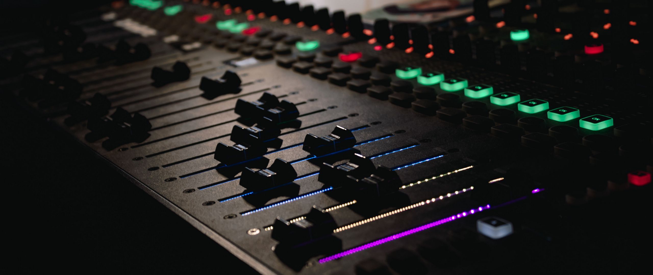 Download wallpaper 2560x1080 equalizer, mixer, remote control, dj, music, electronics dual wide 1080p HD background