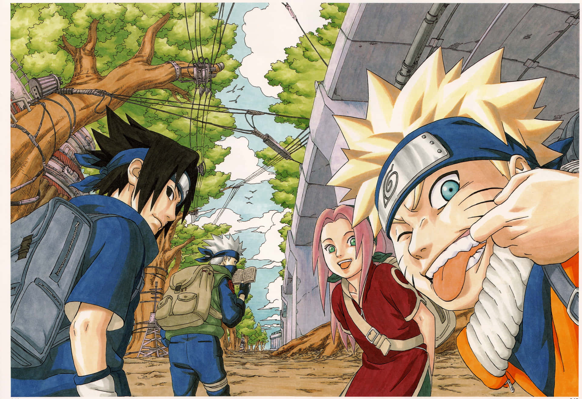 Download The Legendary Team 7 of Konoha Wallpaper