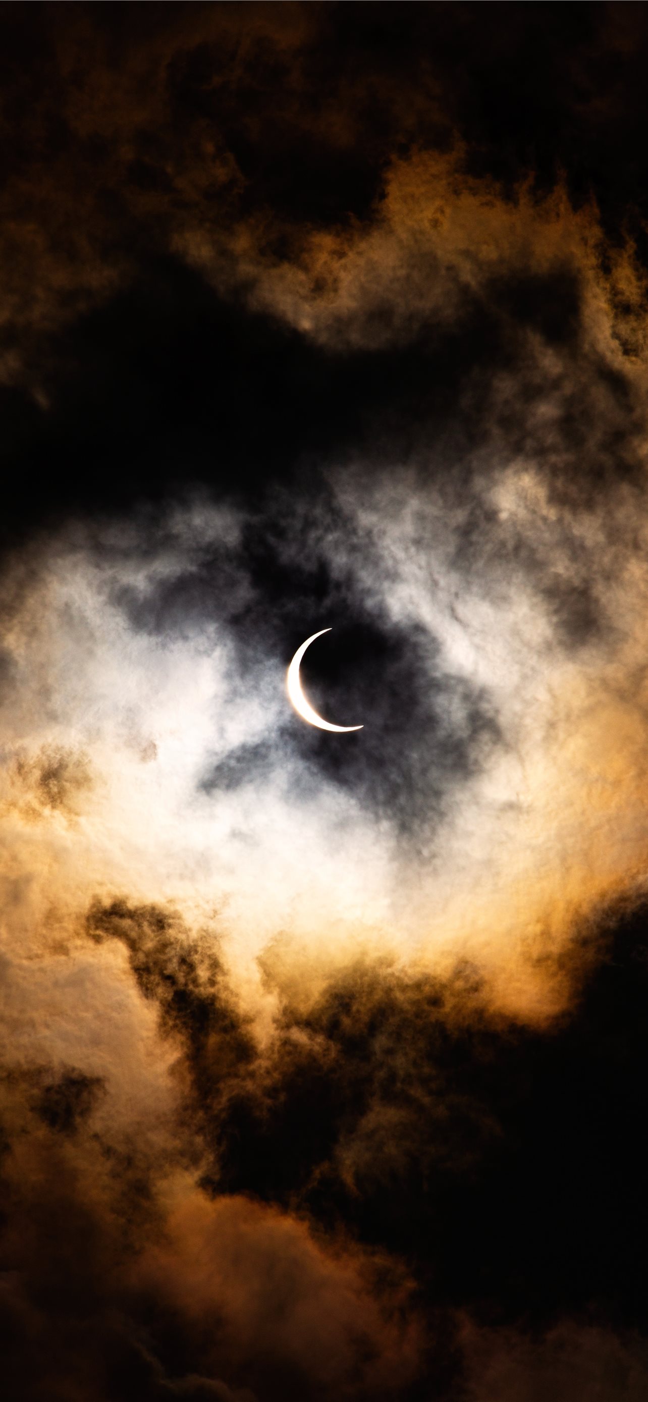 full moon covered by clouds iPhone Wallpaper Free Download