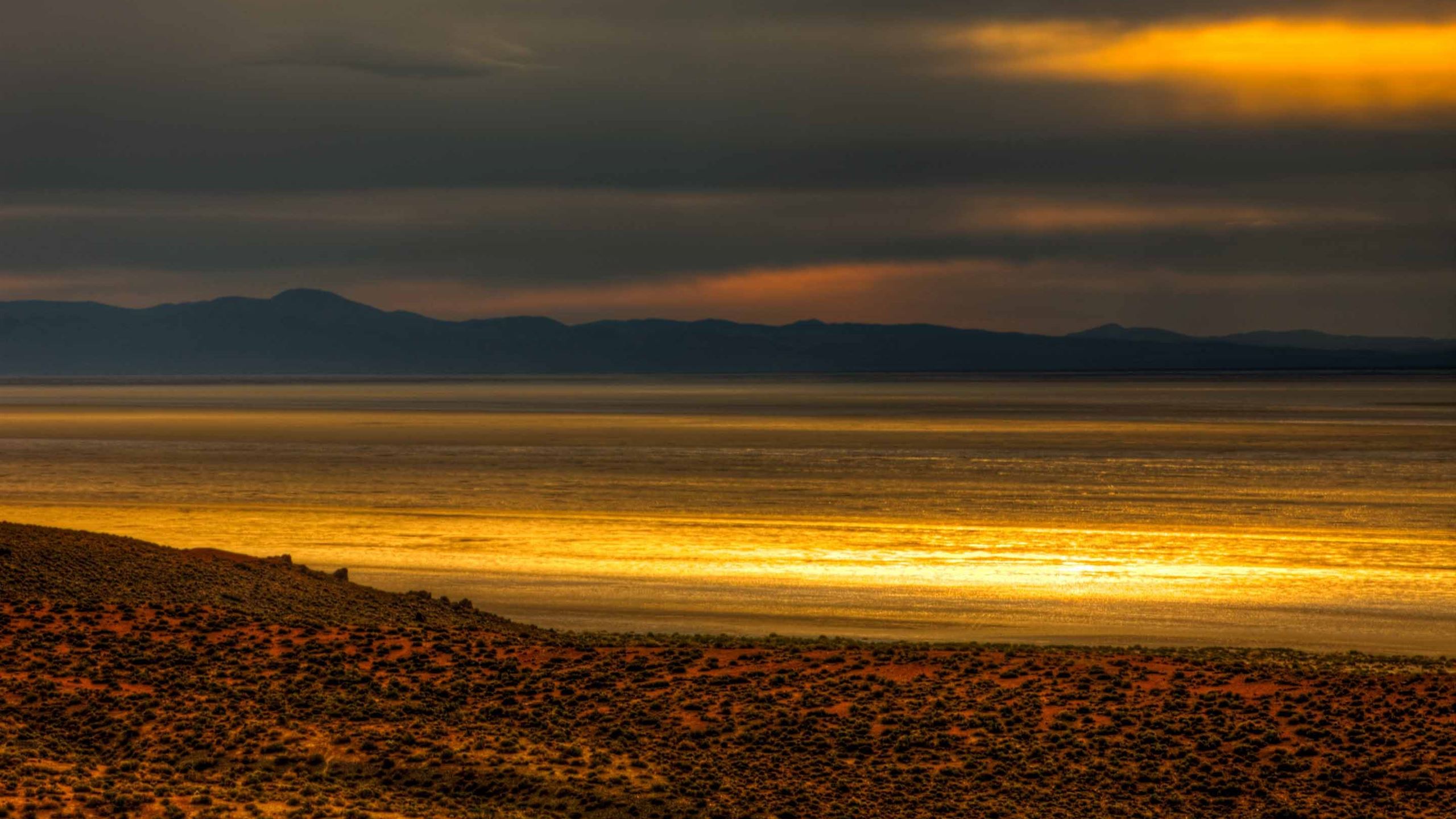 Black Rock Desert Sunset Glow Mac Wallpaper Download
