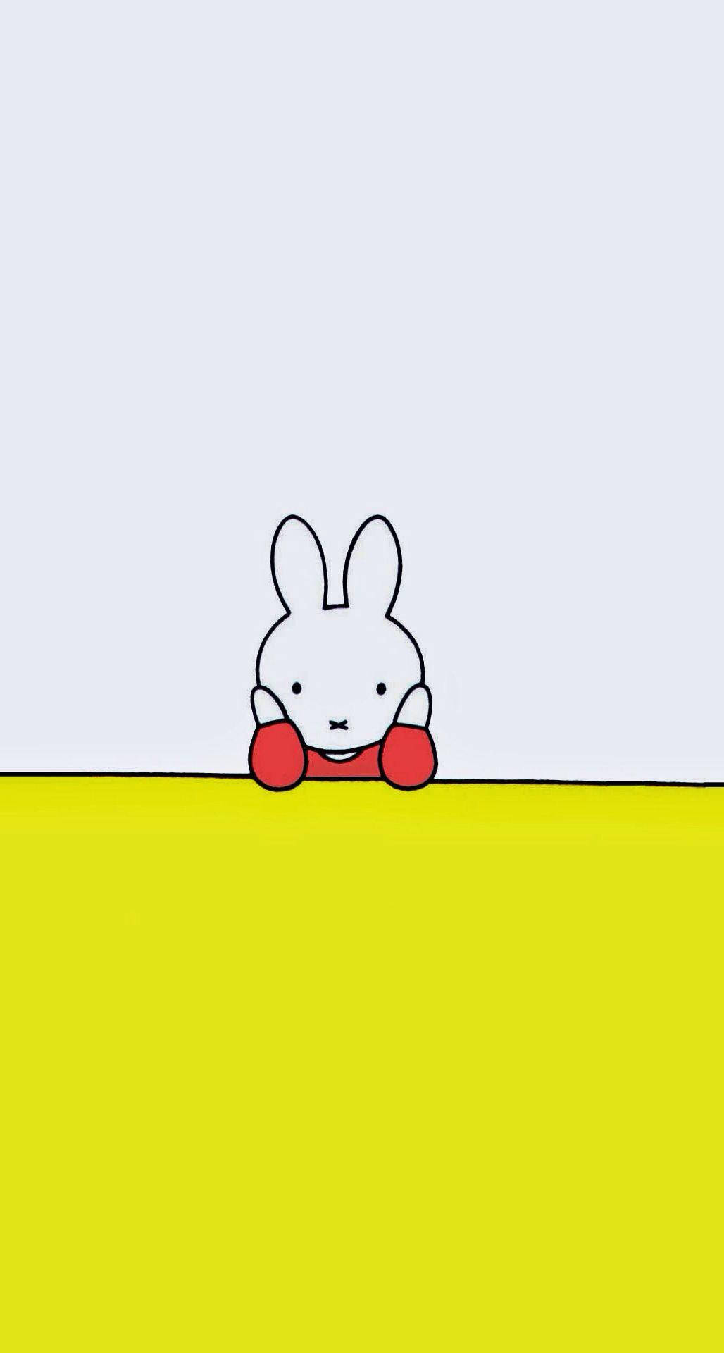 Download Miffy Bored Minimalist Wallpaper