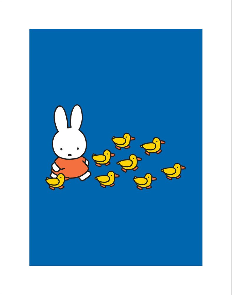 Miffy and Ducks Art Print by Dick Bruna. King & McGaw