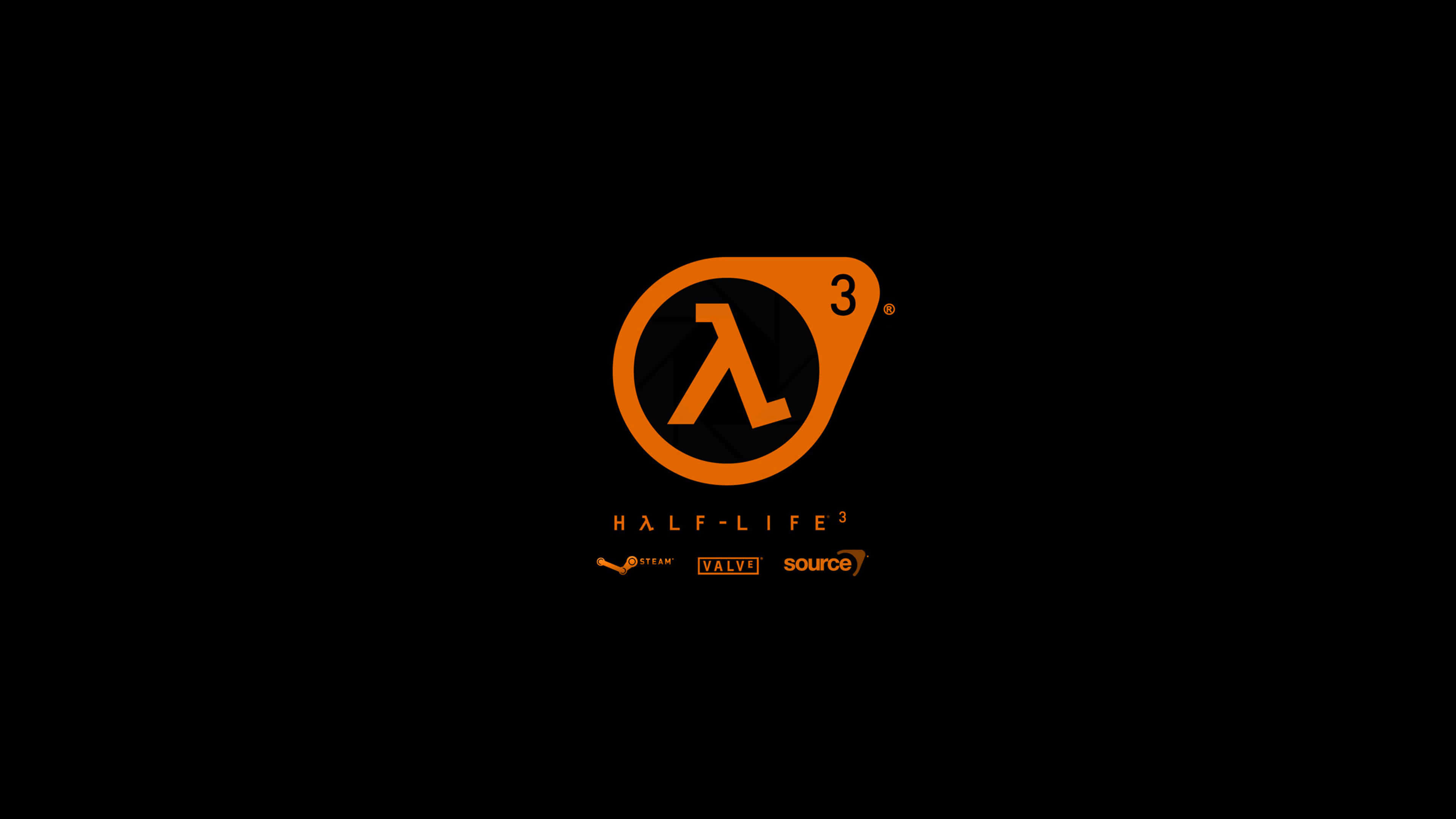 Half Life 3 Logo UHD 4K Wallpaper