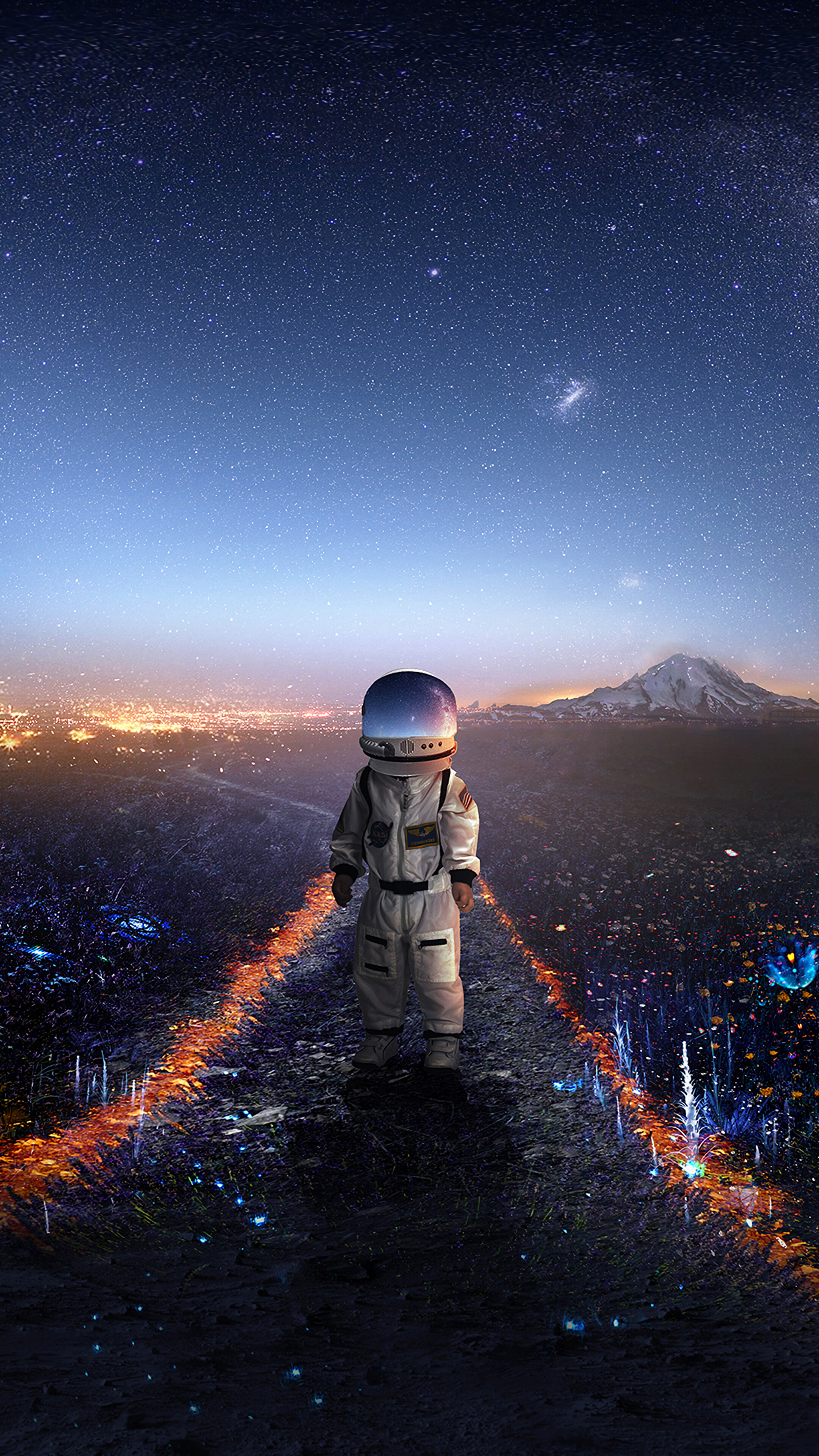 Astronaut, Scenery, Digital Art, 4k Gallery HD Wallpaper