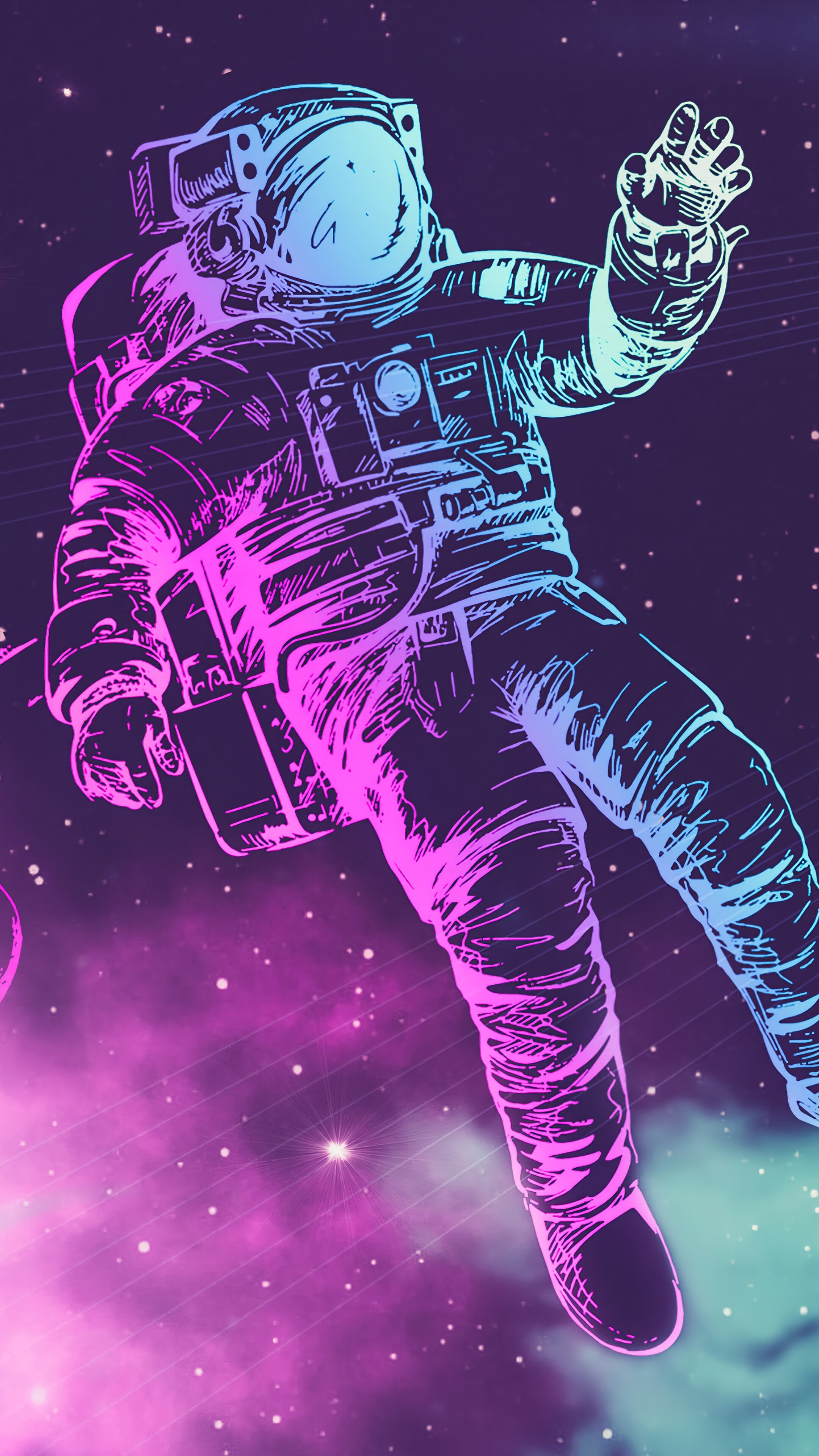 Cool Astronaut Phone Wallpaper