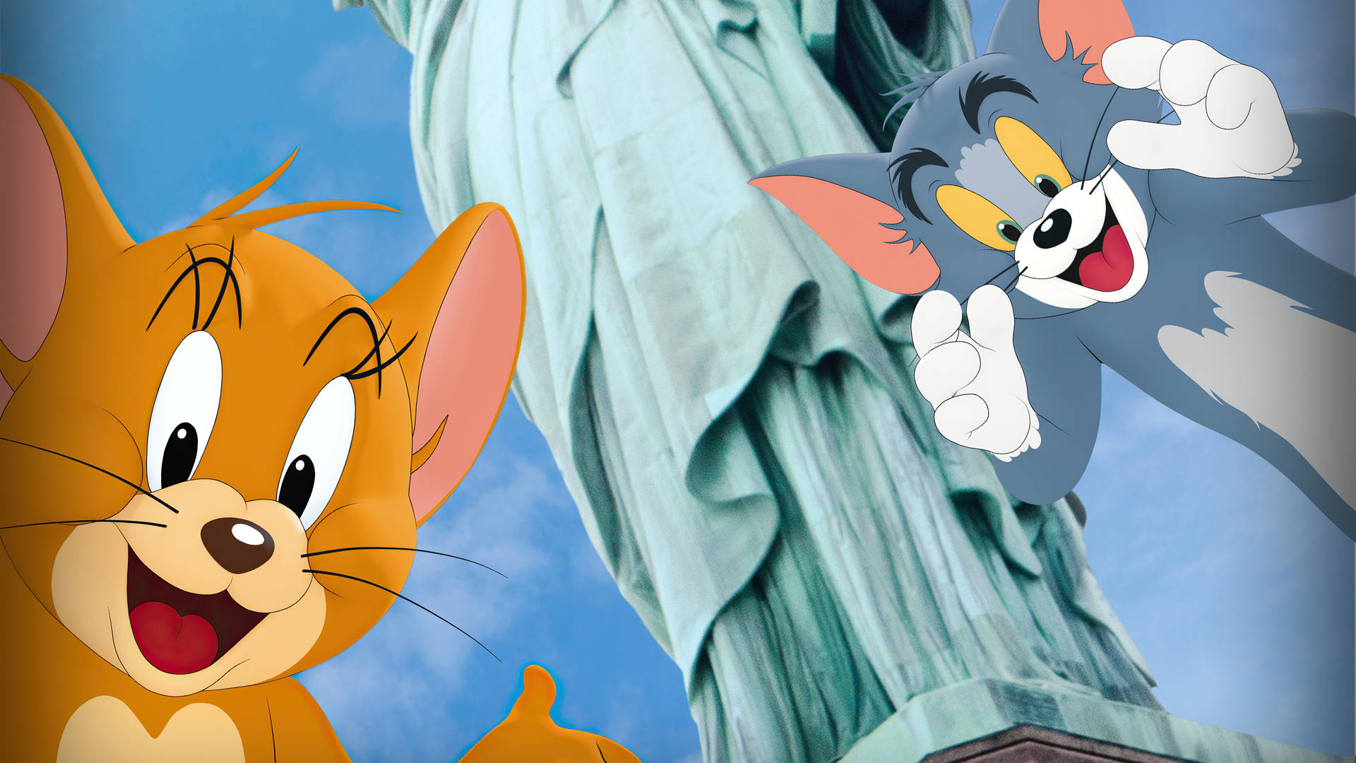 Download Tom And Jerry 4K Statue Of