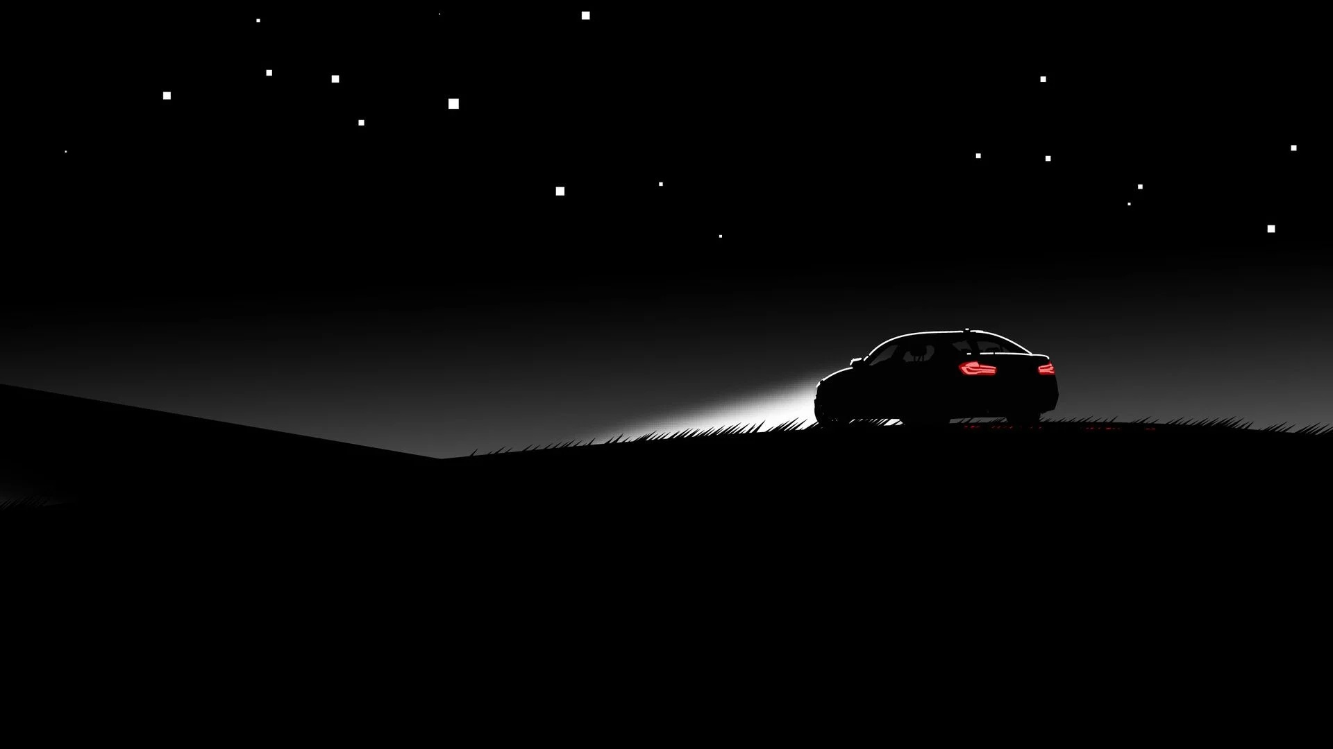 Night Dark Car Wallpaper
