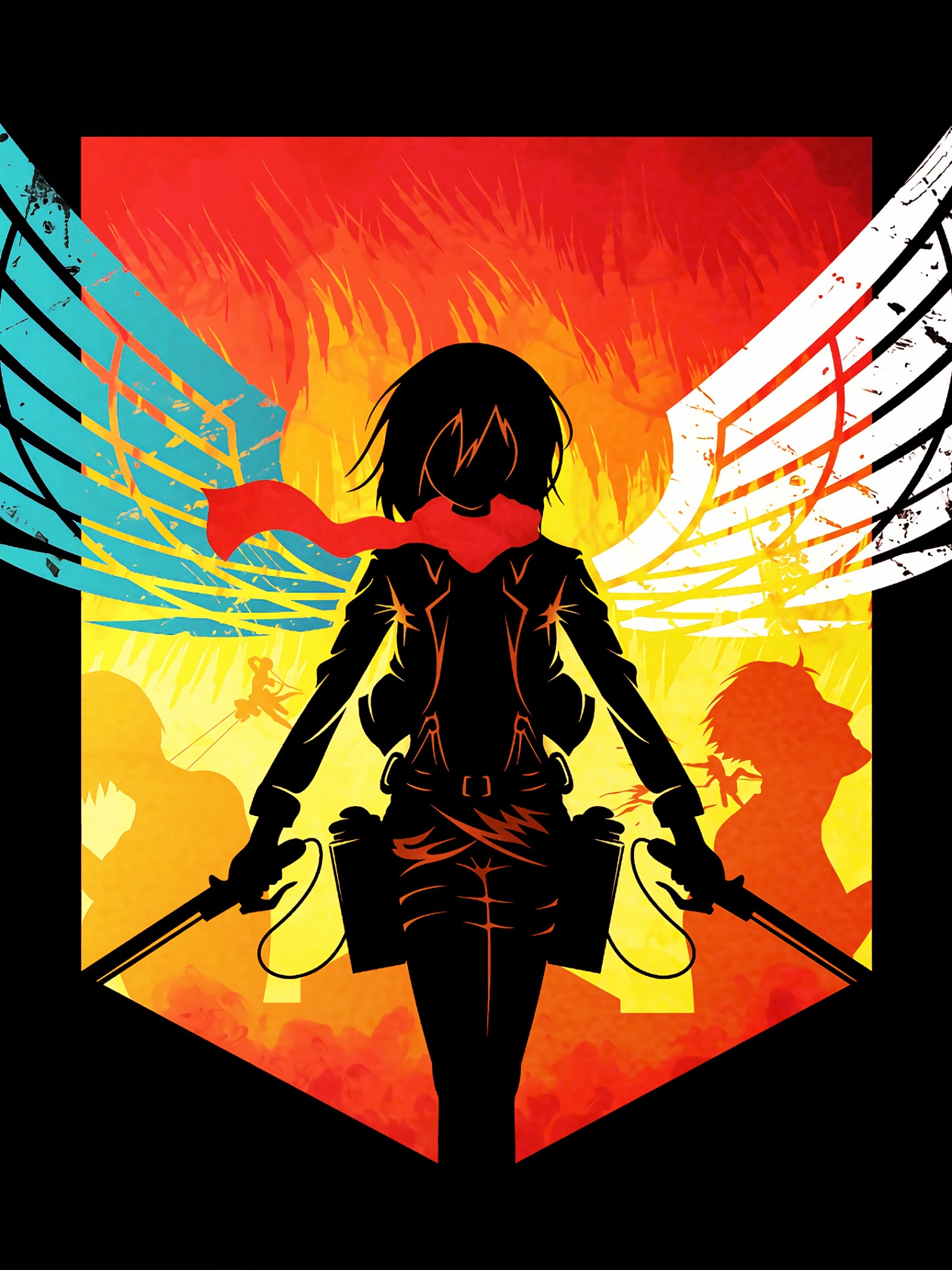 Attack on Titan Wallpaper 4K, Mikasa Ackerman