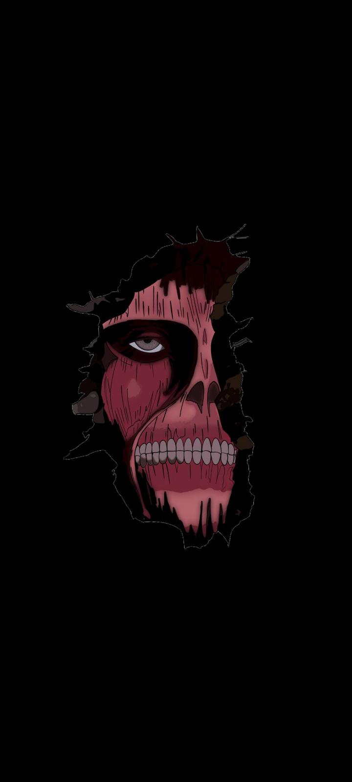 Attack on titan, titan on the wall wallpaper. Hope you guys like it