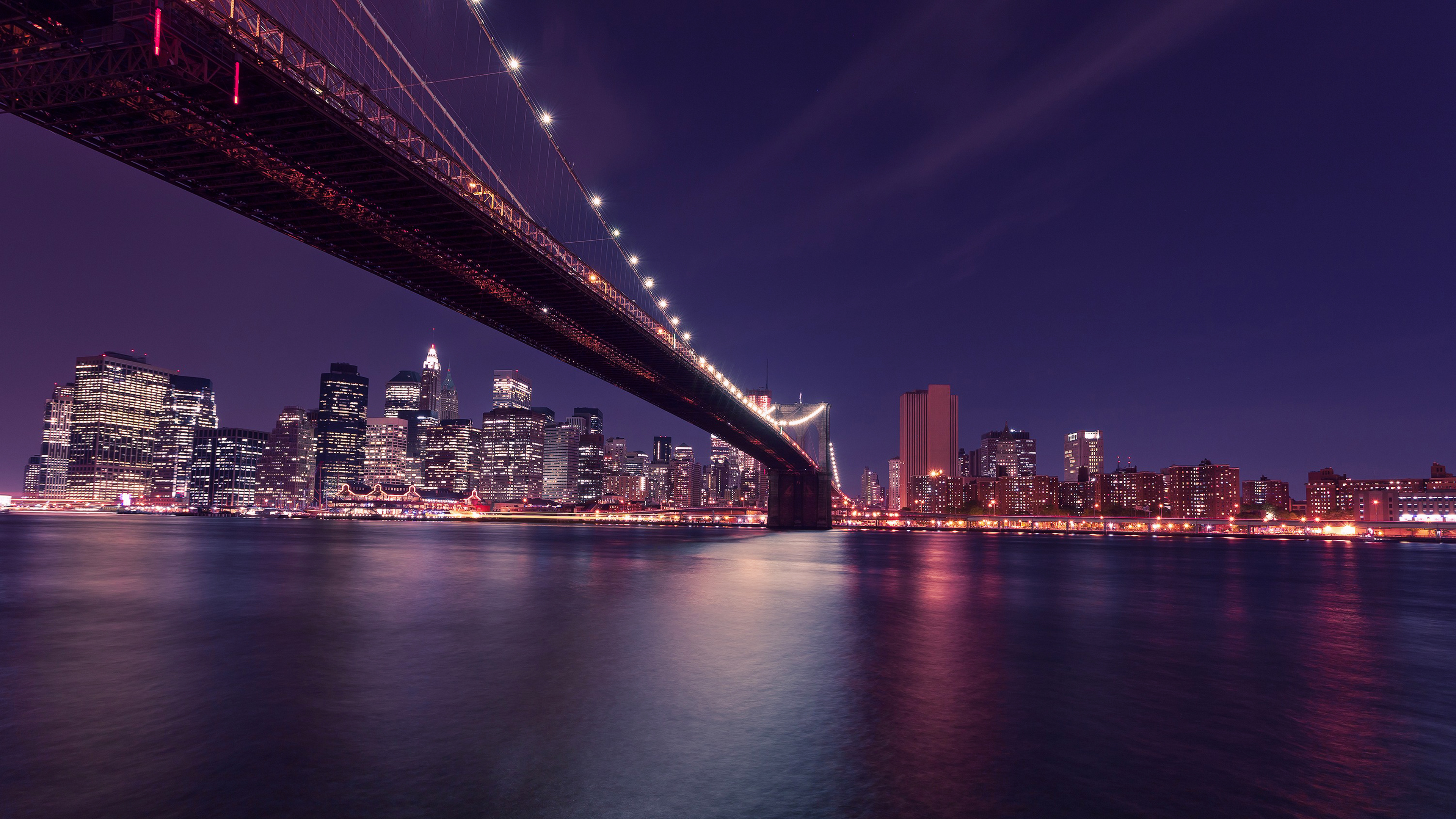 New York Nights 4K Wallpaper x 2160 pxK