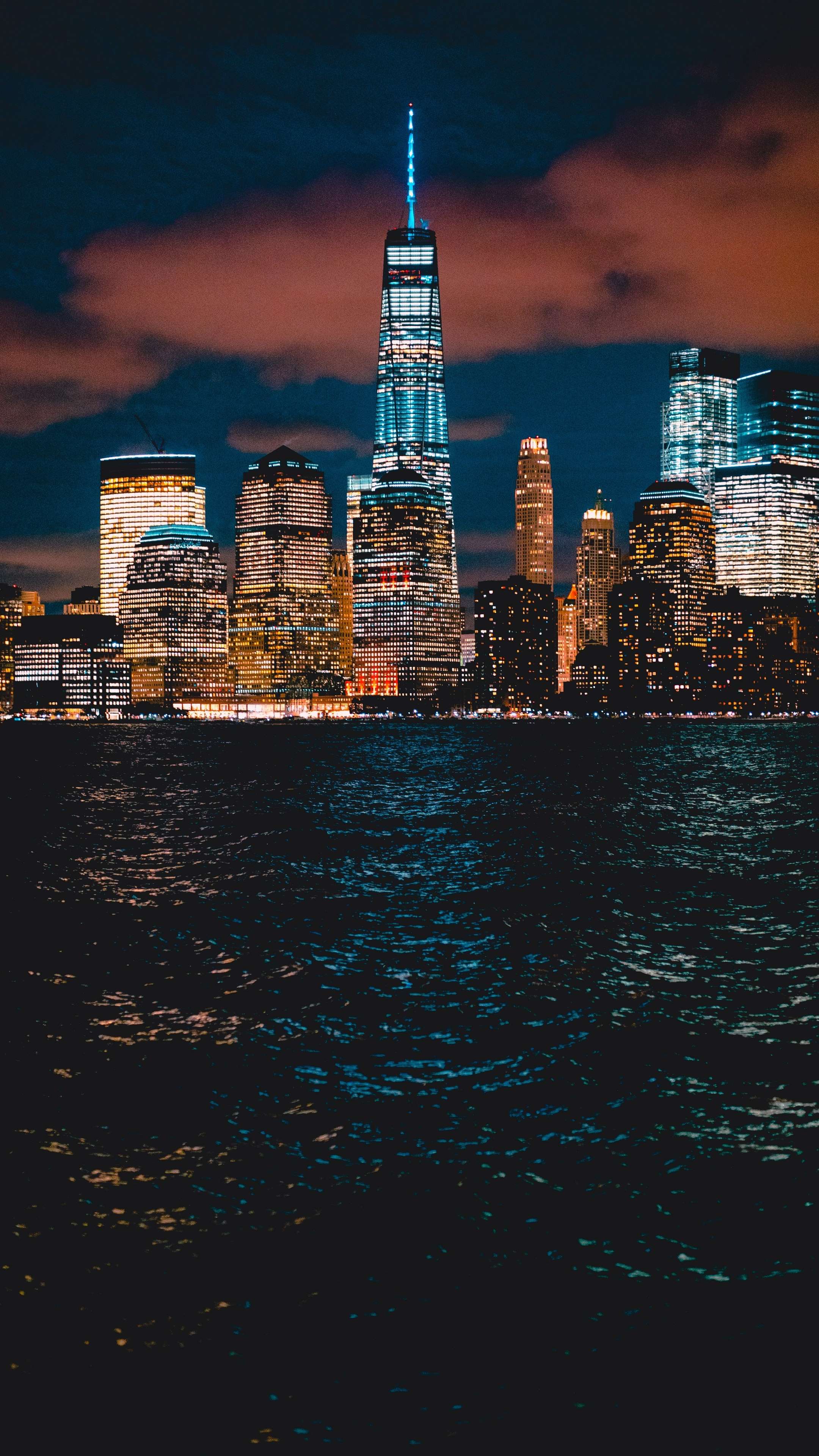 Night View In New York 4K Phone Wallpaper