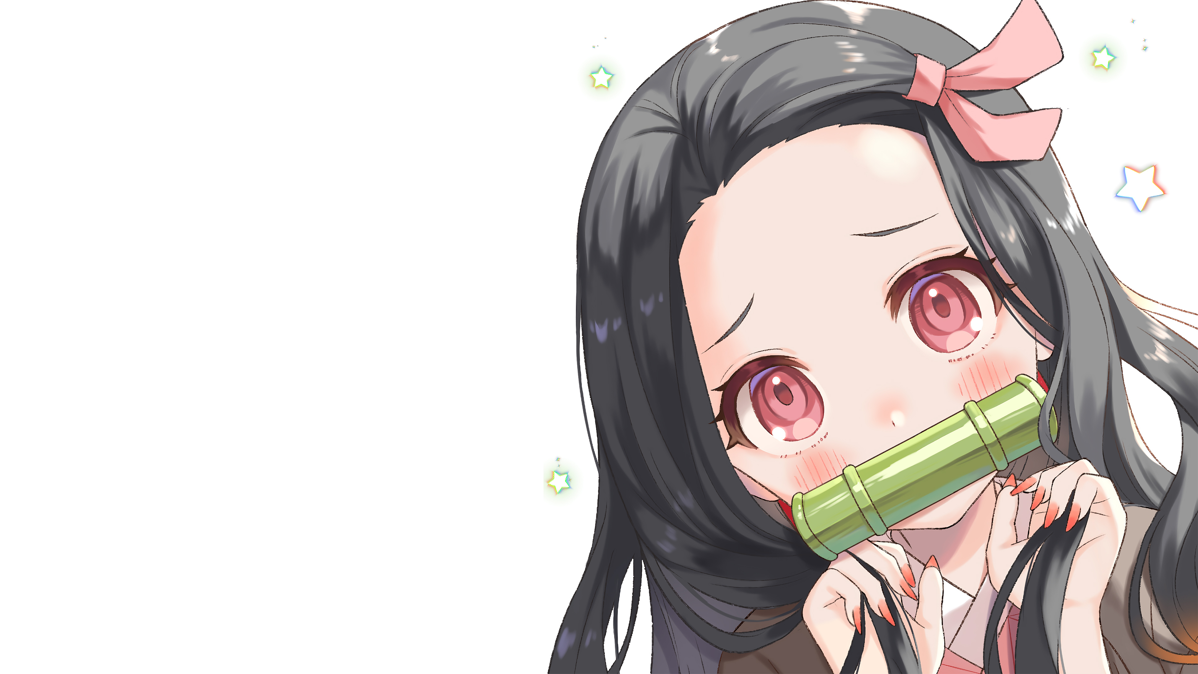 Nezuko, Cute, Kimetsu no Yaiba, 4K Gallery HD Wallpaper