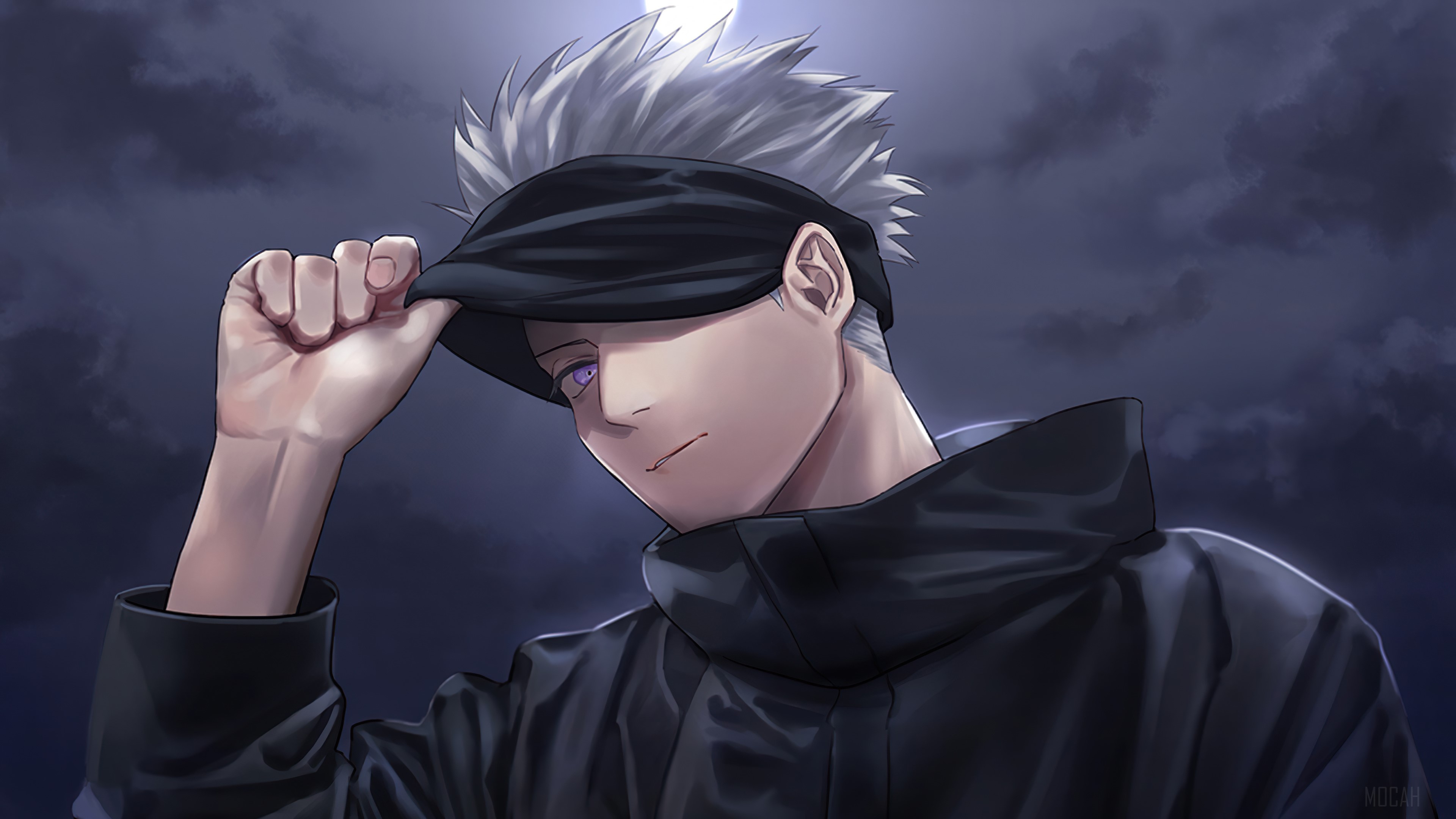 Download Jujutsu Kaisen 4k Blindfolded Satoru Wallpaper