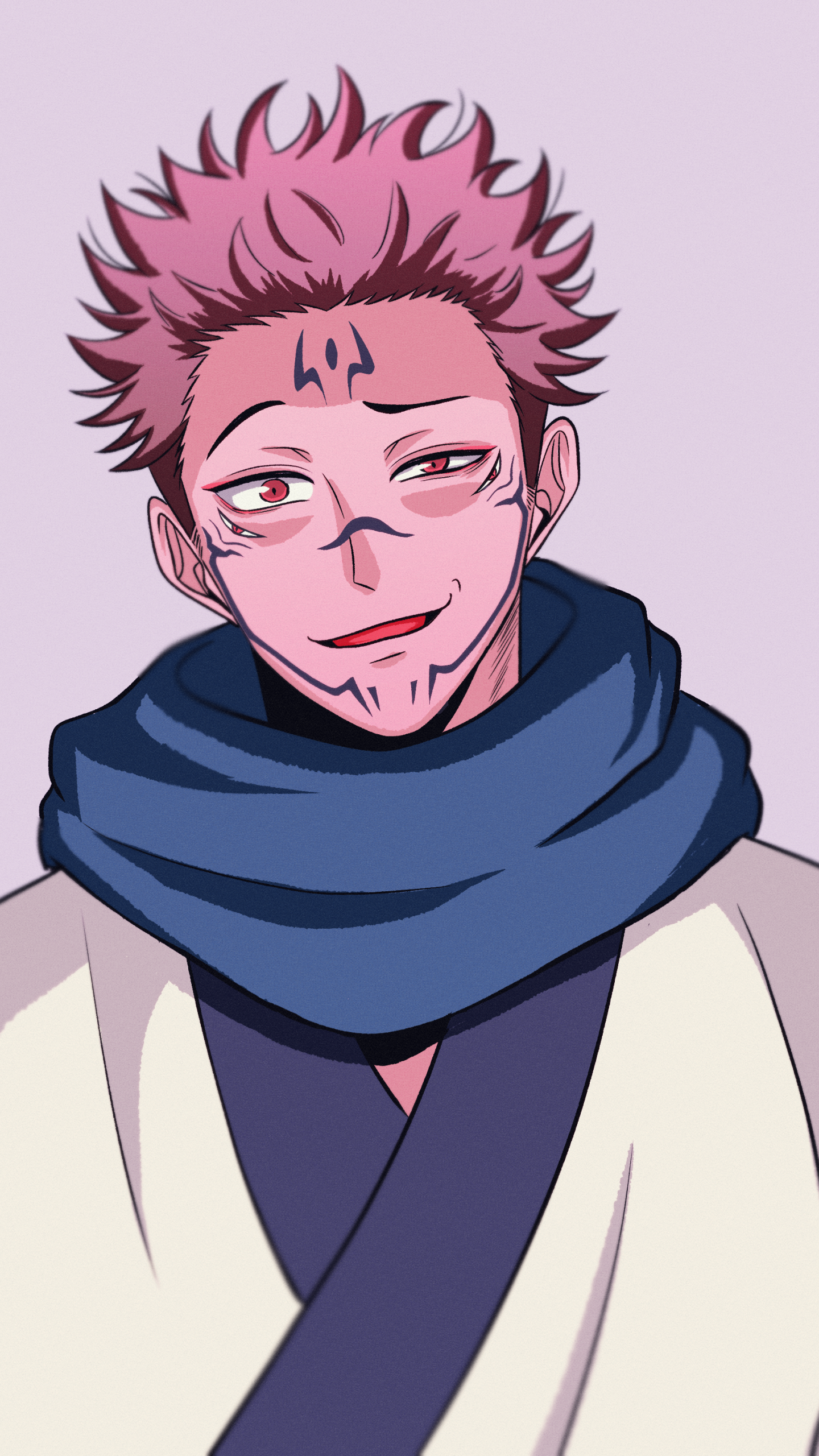 Wallpaper / Anime Jujutsu Kaisen Phone Wallpaper, Pink Hair, Sukuna (Jujutsu Kaisen), 1440x2560 free download