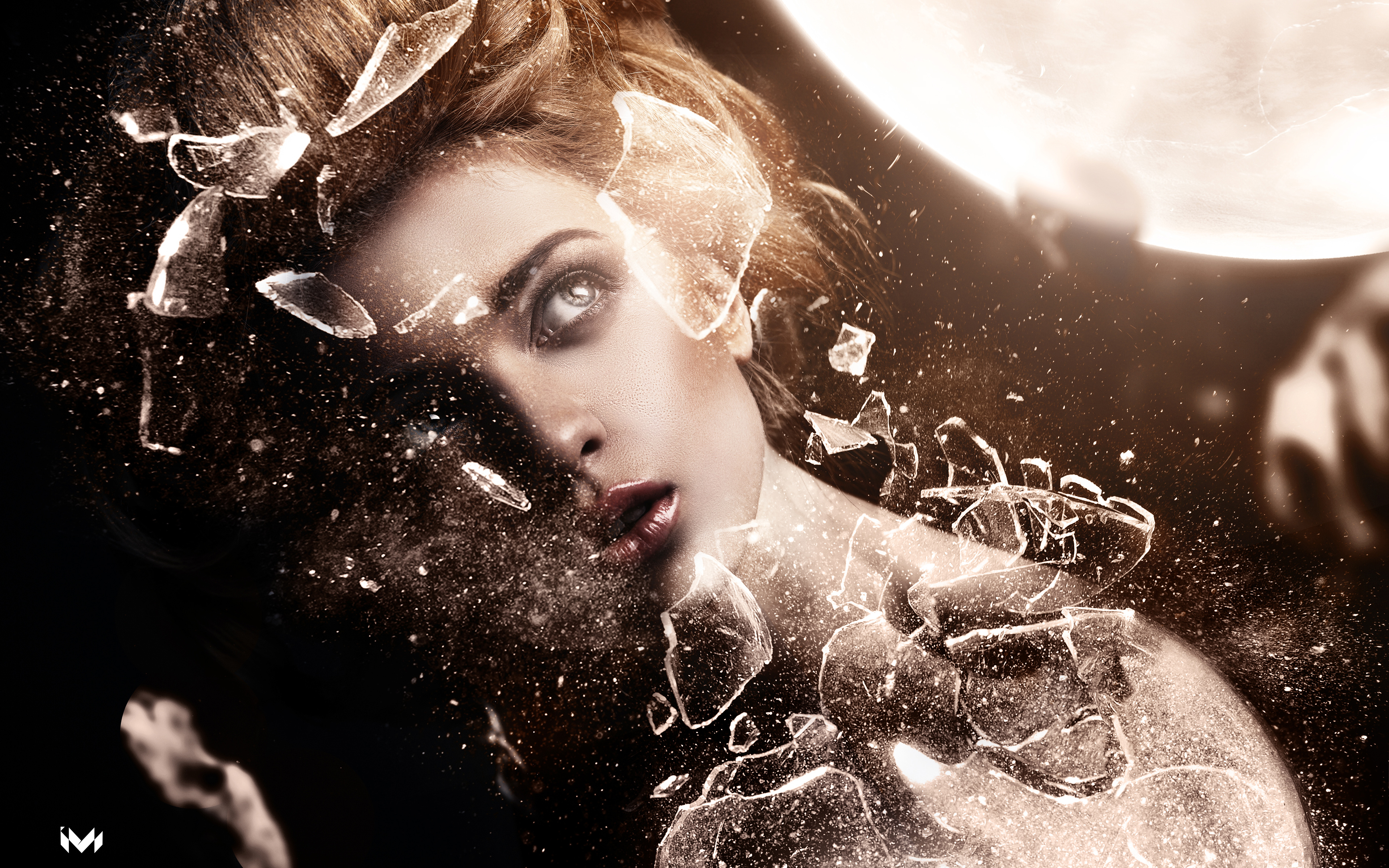 4K Broken Glass Wallpaper and Background Image