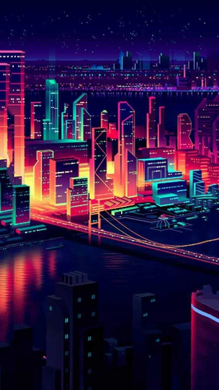 Neon City Wallpaper