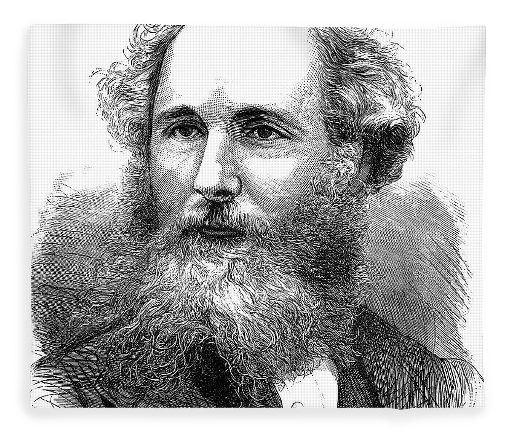 James Clerk Maxwell Fleece Blanket