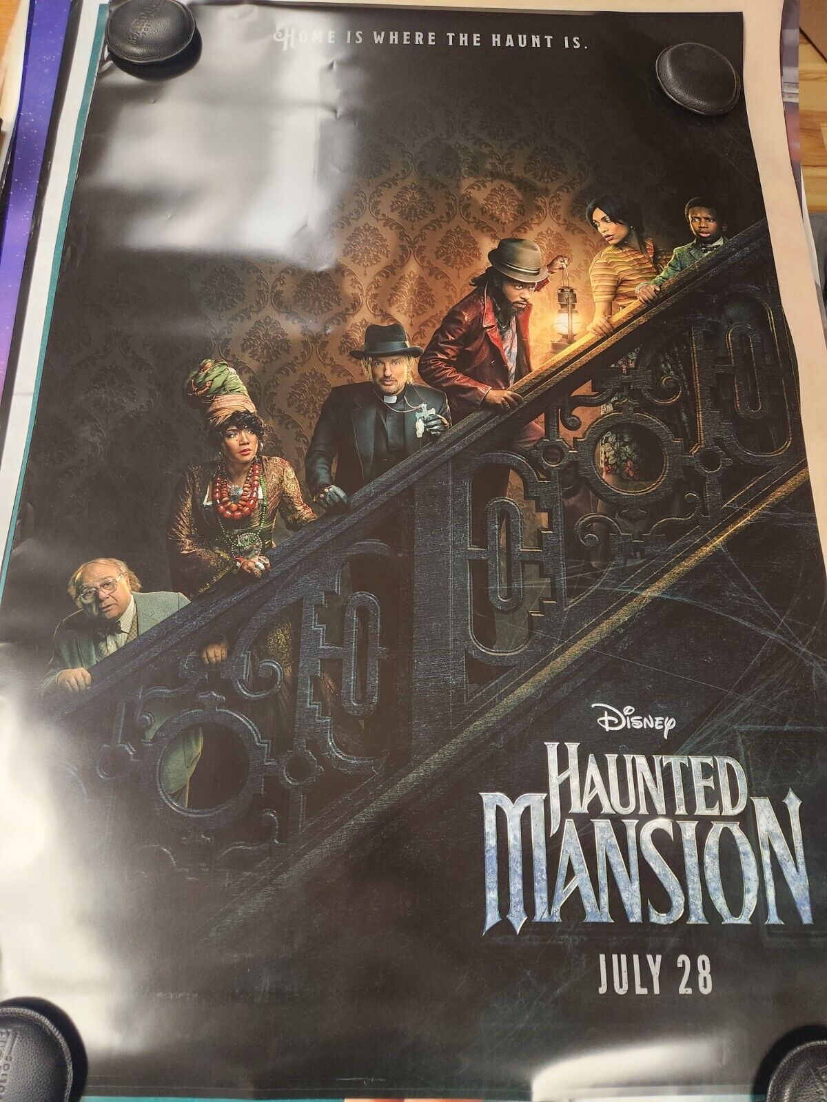 Haunted Mansion original movie poster double sided 27x40
