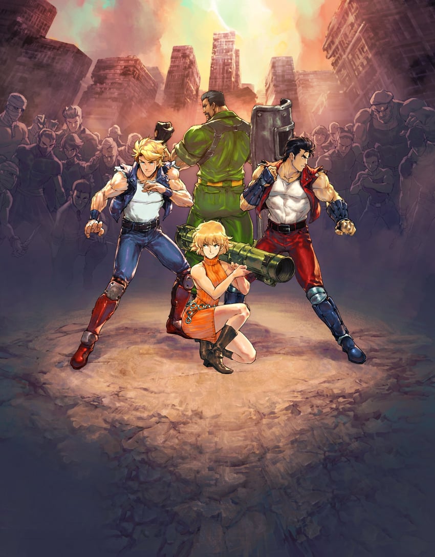 marian kelly, billy lee, jimmy lee, and uncle matin (double dragon and 1 more) drawn