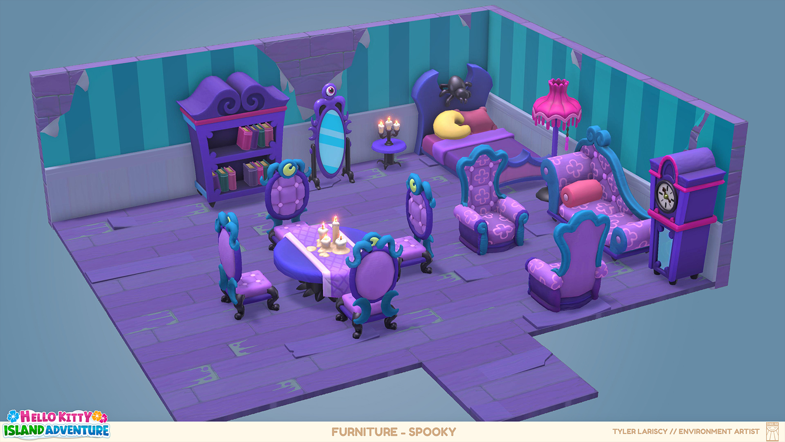 Tyler L. ⚠️Looking for work⚠️ #PortfolioDay! I'm Tyler, a 3D environment artist currently⚠️looking for work⚠️! Below is the latest from the just announced Hello Kitty Island Adventure game! Find