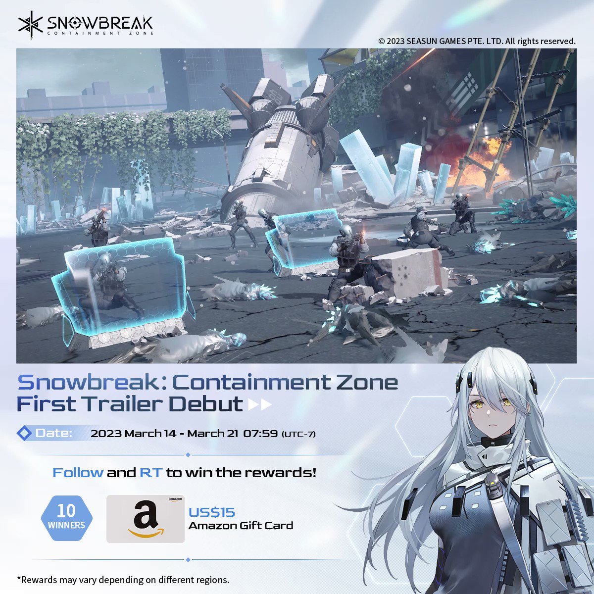 Snowbreak: Containment Zone - 【Snowbreak: Containment Zone Ymir PV Commemoration Event】 We are celebrating the release of Snowbreak: Containment Zone Ymir PV with a giveaway!