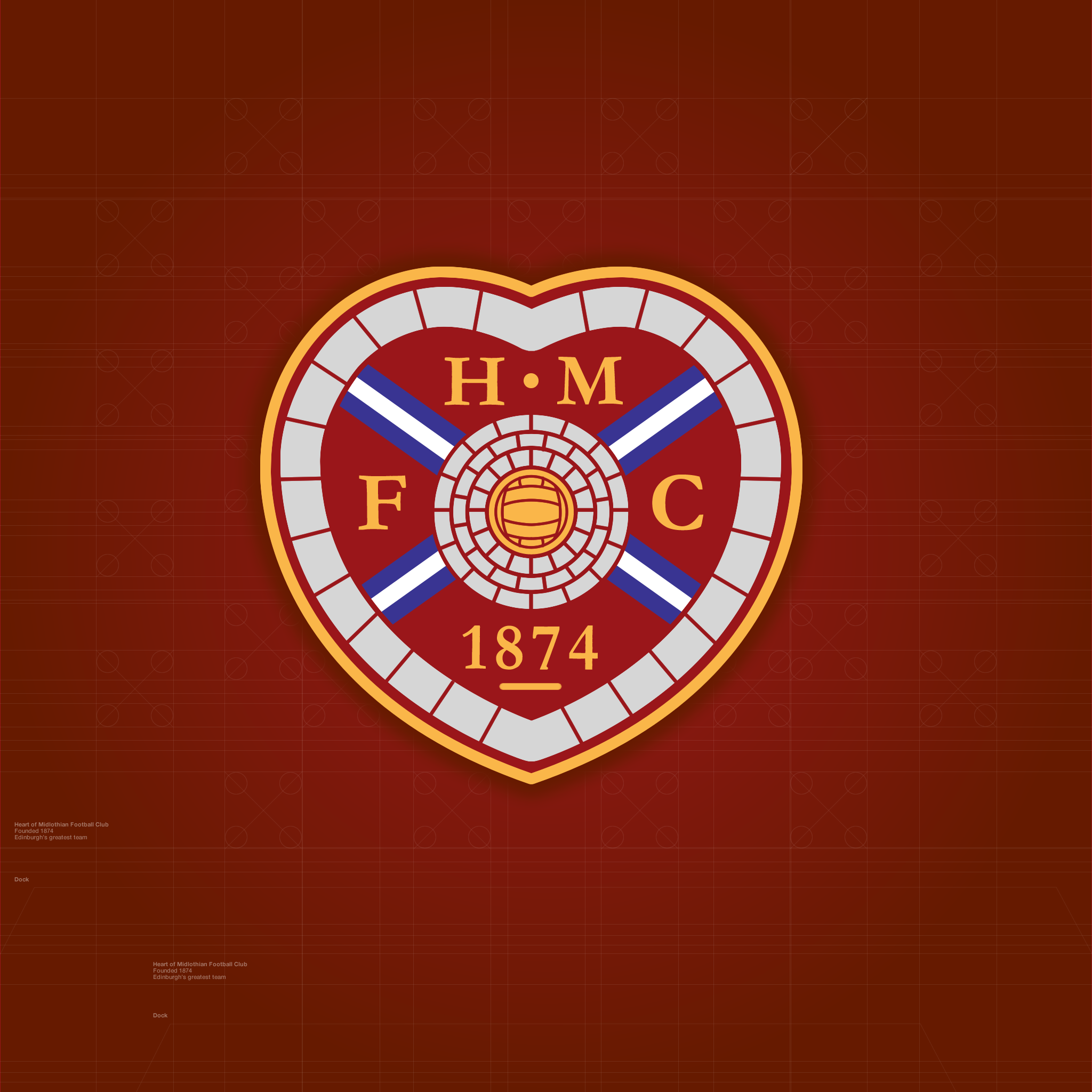Heart of Midlothian iPhone & (Retina) iPad Wallpaper