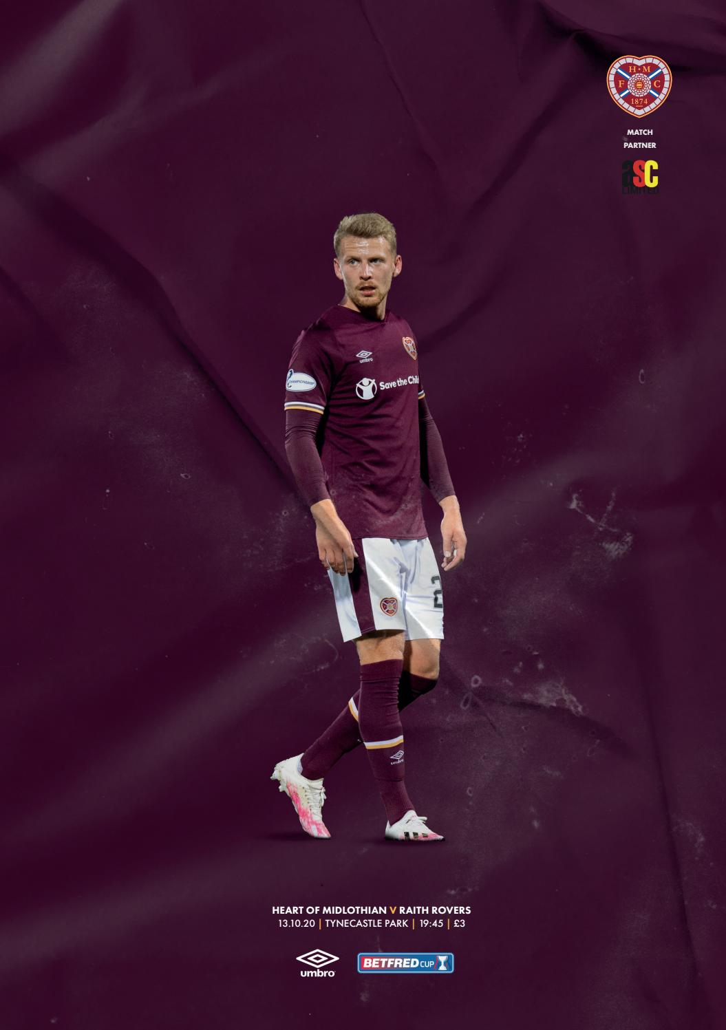 Heart of Midlothian v Raith Rover Cup Group Stage.10.20 by Heart of Midlothian Football Club