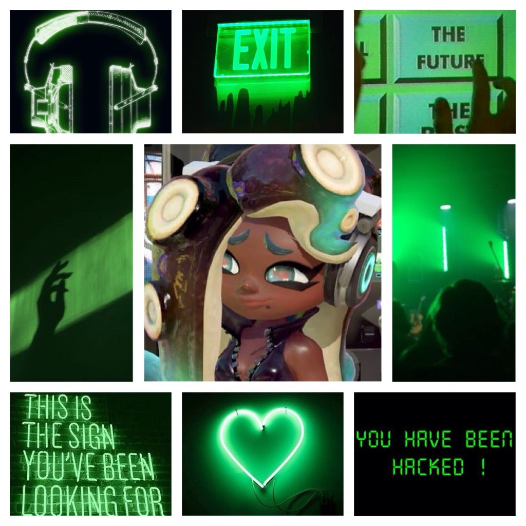 Marina Collage Aesthetic. Splatoon, Splatoon games, Fresh memes