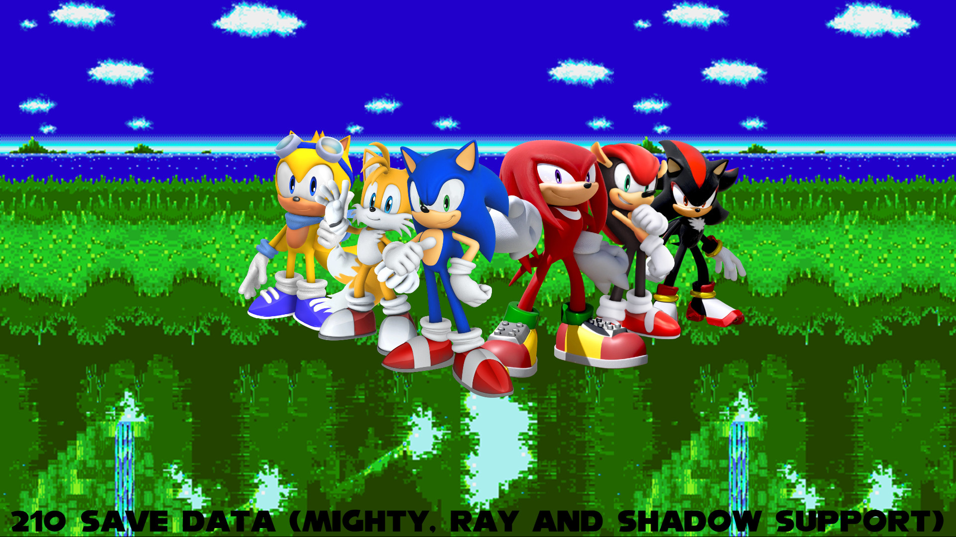 210% Save Data (Mighty, Ray And Shadow Support) [Sonic 3 A.I.R.] [Mods]