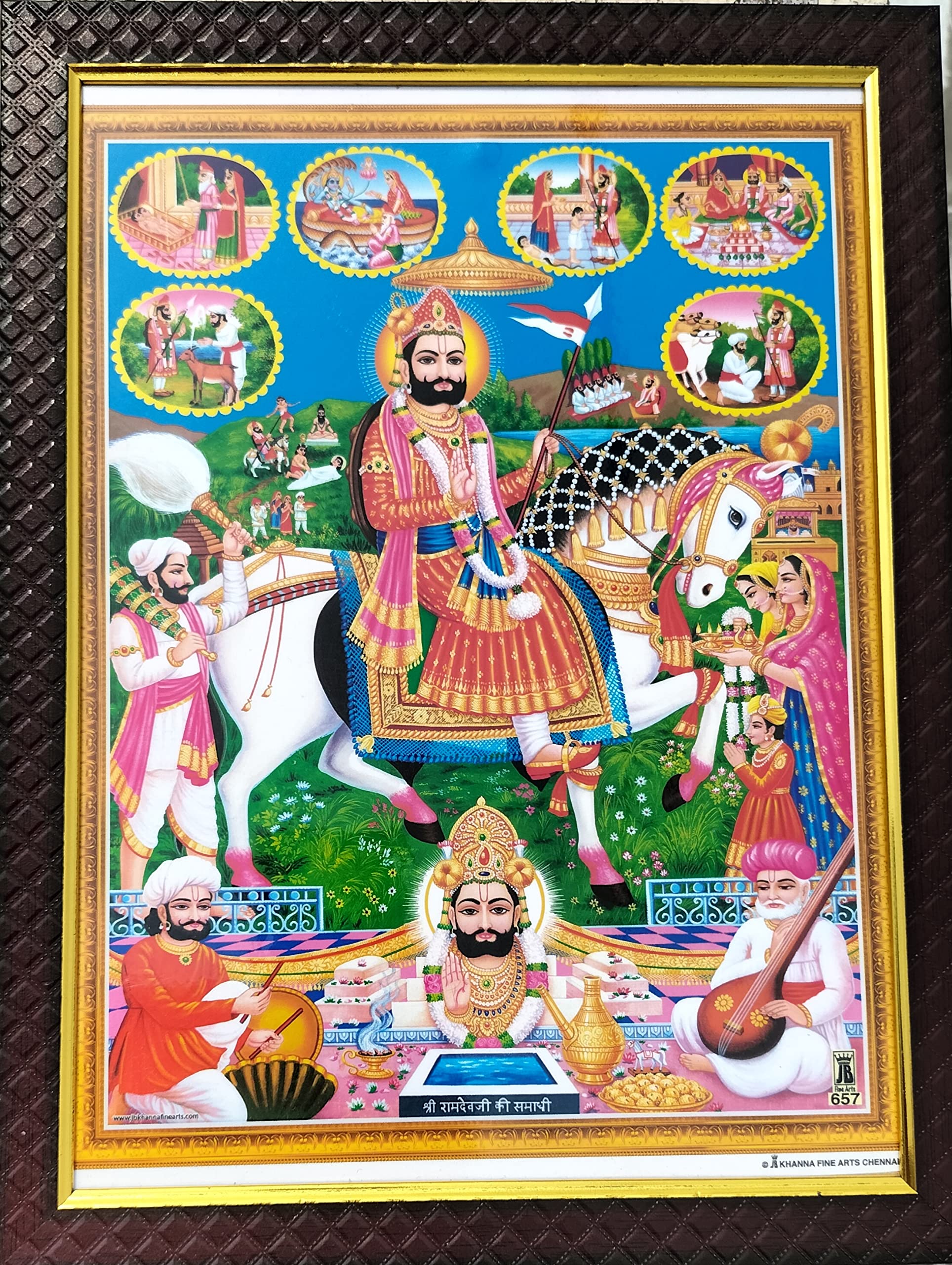 Hills Store Khatu shyam ji Baba Ramdev ji Religious Photo Frame, Amazon.in: Home & Kitchen