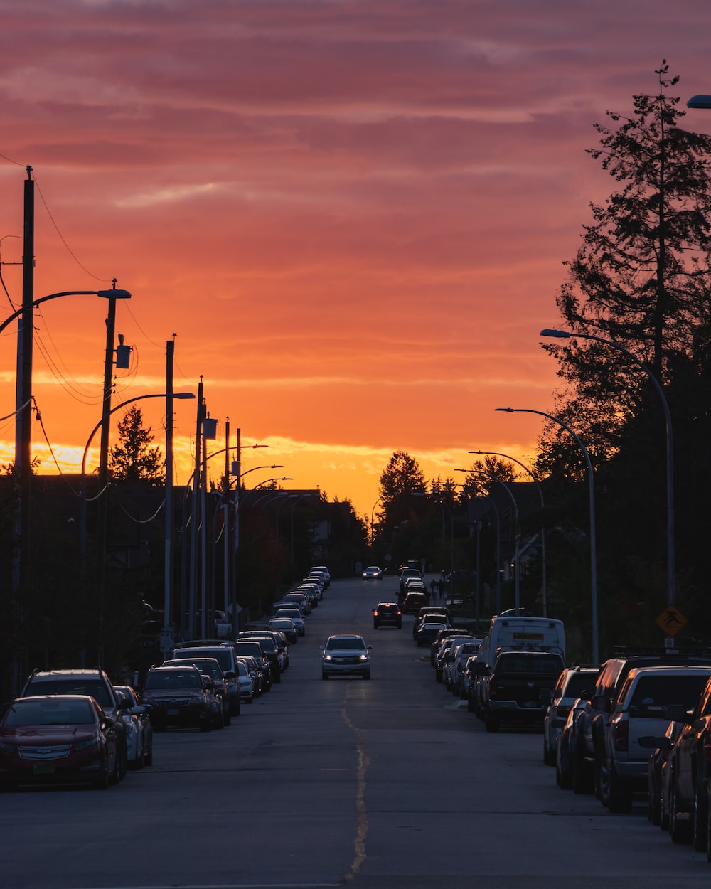 Sunset Road Picture. Download Free Image