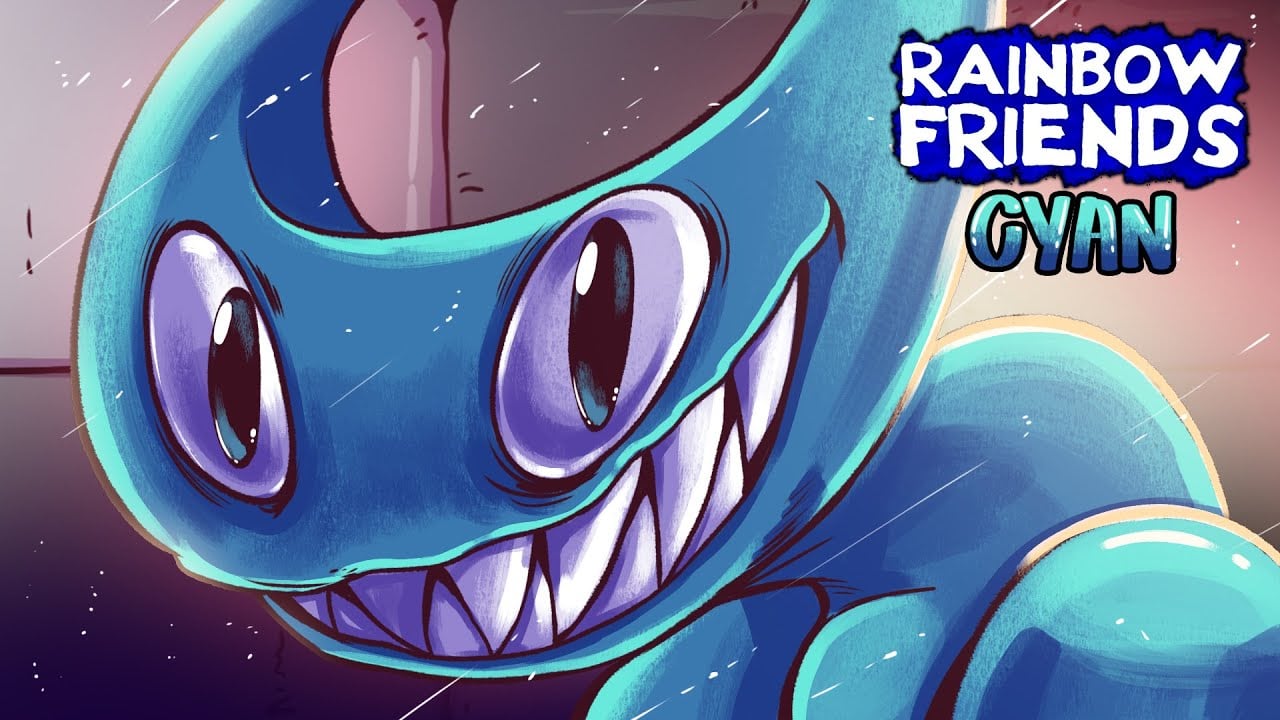 RAINBOW FRIENDS cyan | Poster