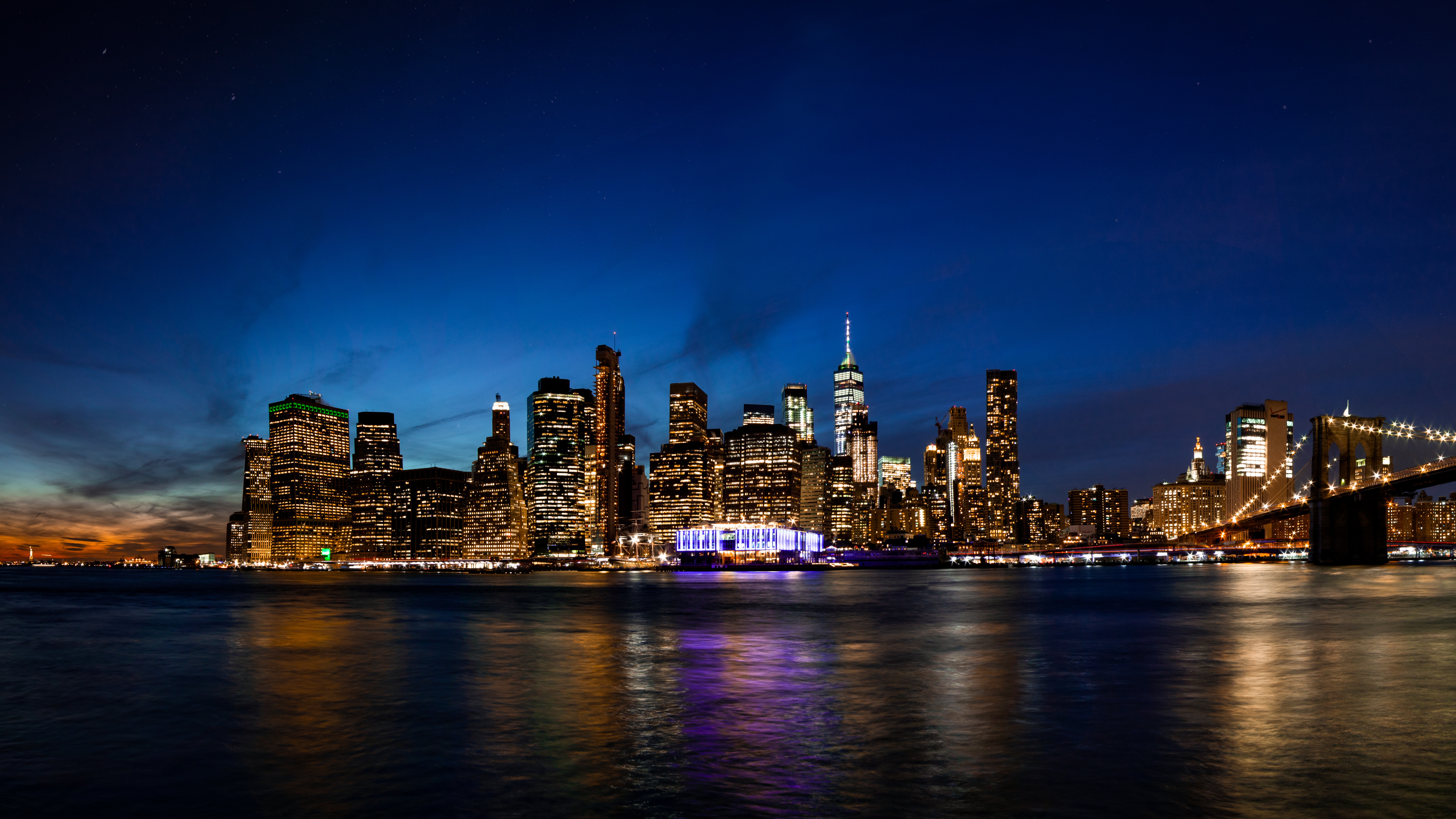 Man Made Manhattan 8k Ultra HD Wallpaper