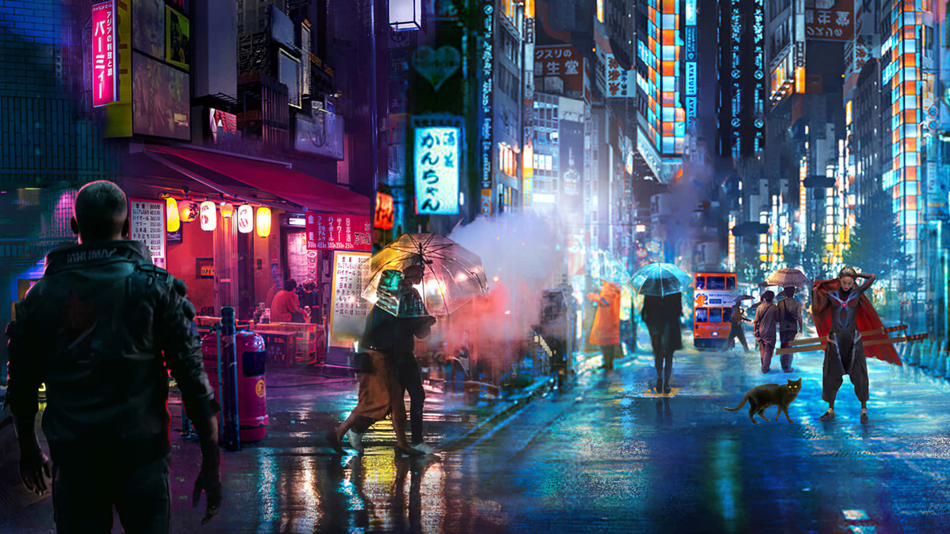 Night Street Wallpaper