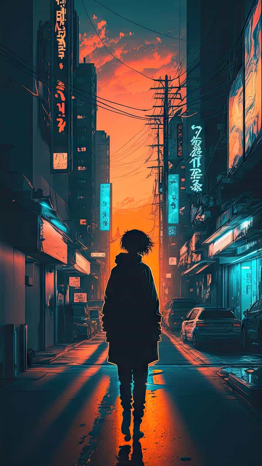Walking Alone iPhone Wallpaper HD