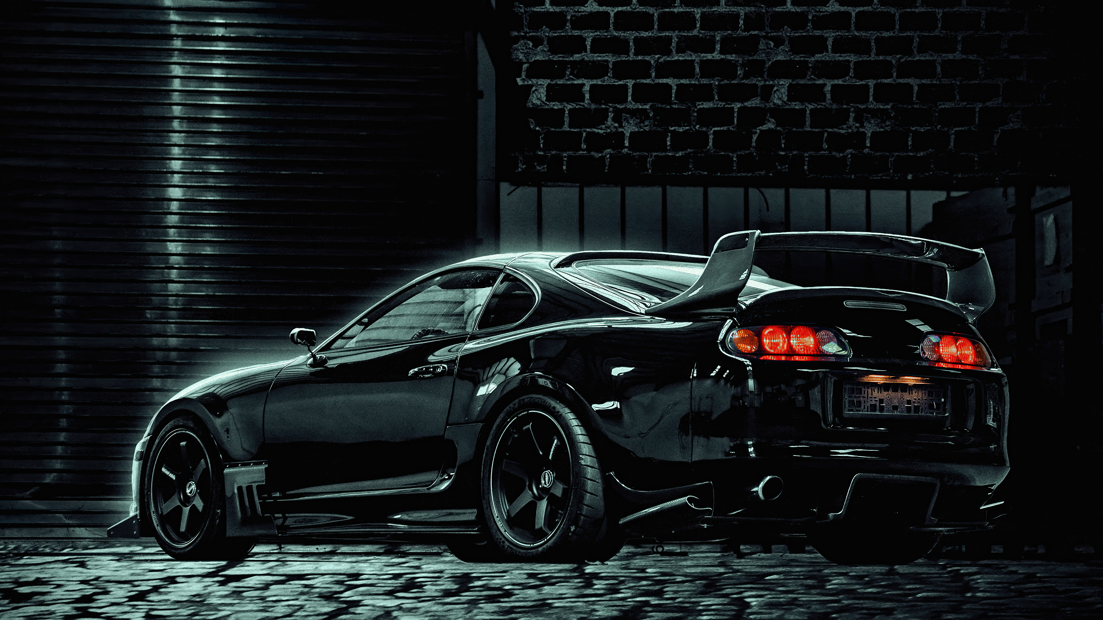 Wallpaper 4k Toyota Supra Black 4k Wallpaper
