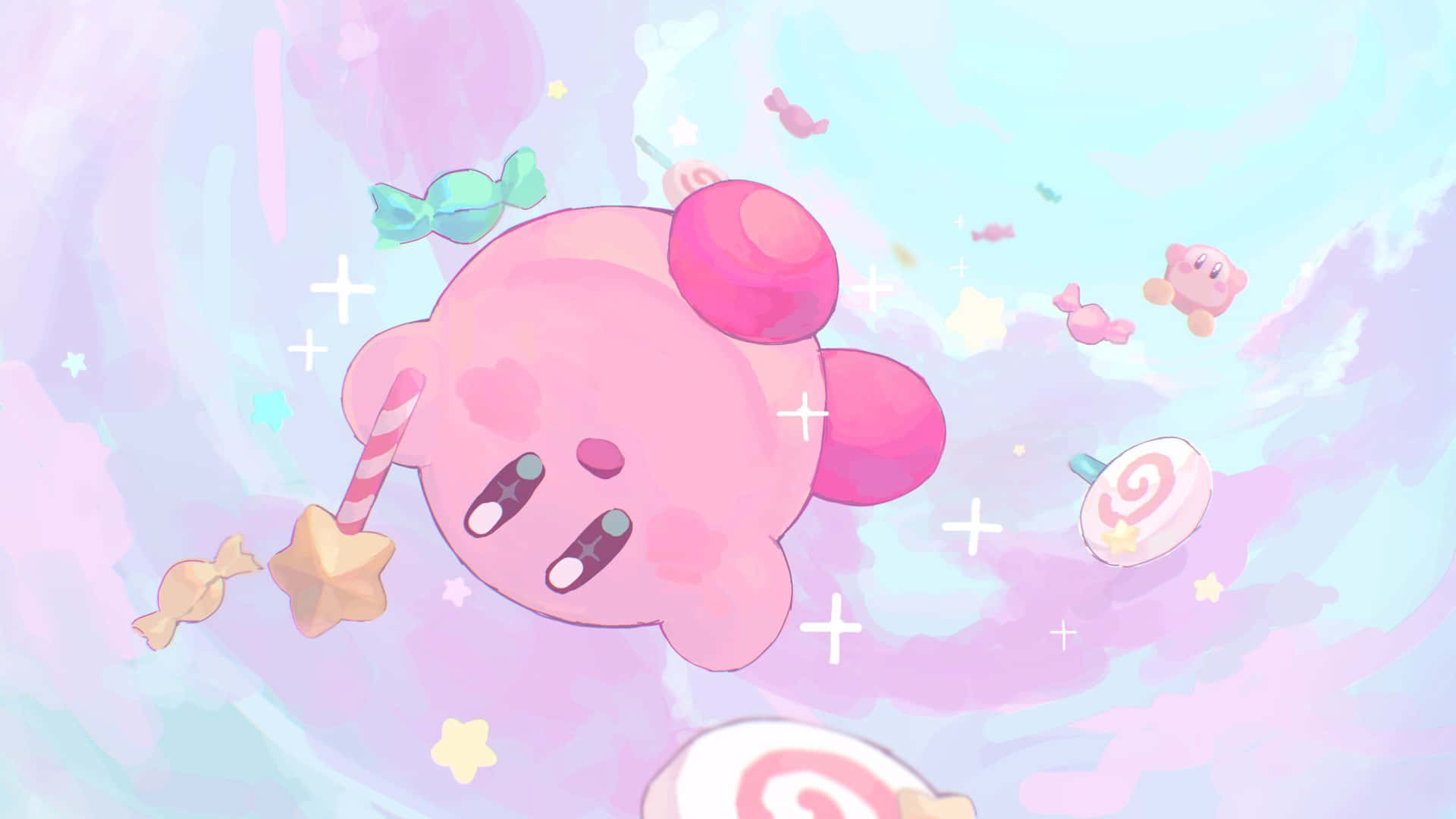 Download Kawaii Aesthetic Kirby Video Game Wallpaper