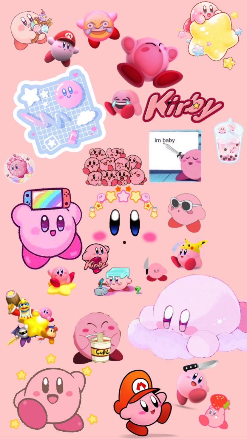 kirbyyyyyyyyyh #kirby #kawaii. Kirby art, Kirby character, Kawaii wallpaper