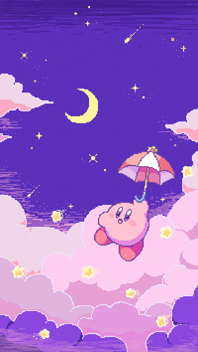 Kirby Wallpaper pixel art