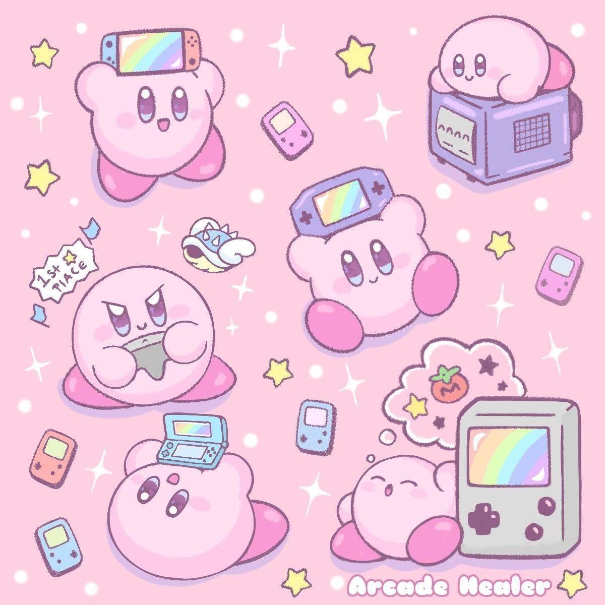 Purple Kirby Wallpaper Free Purple Kirby Background