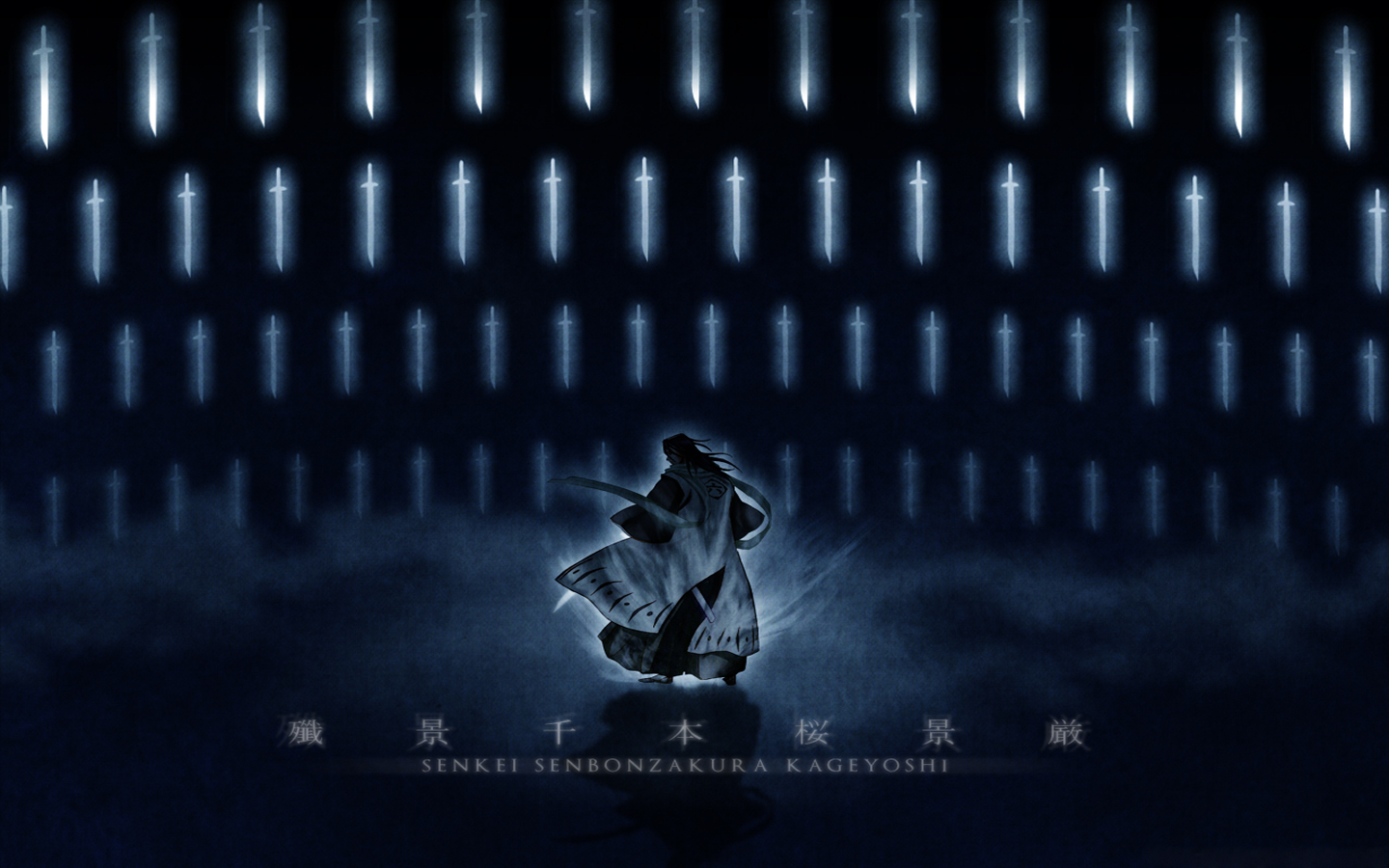 Wallpaper, Bleach, samurai, sword, Kuchiki Byakuya, bankai 1440x900