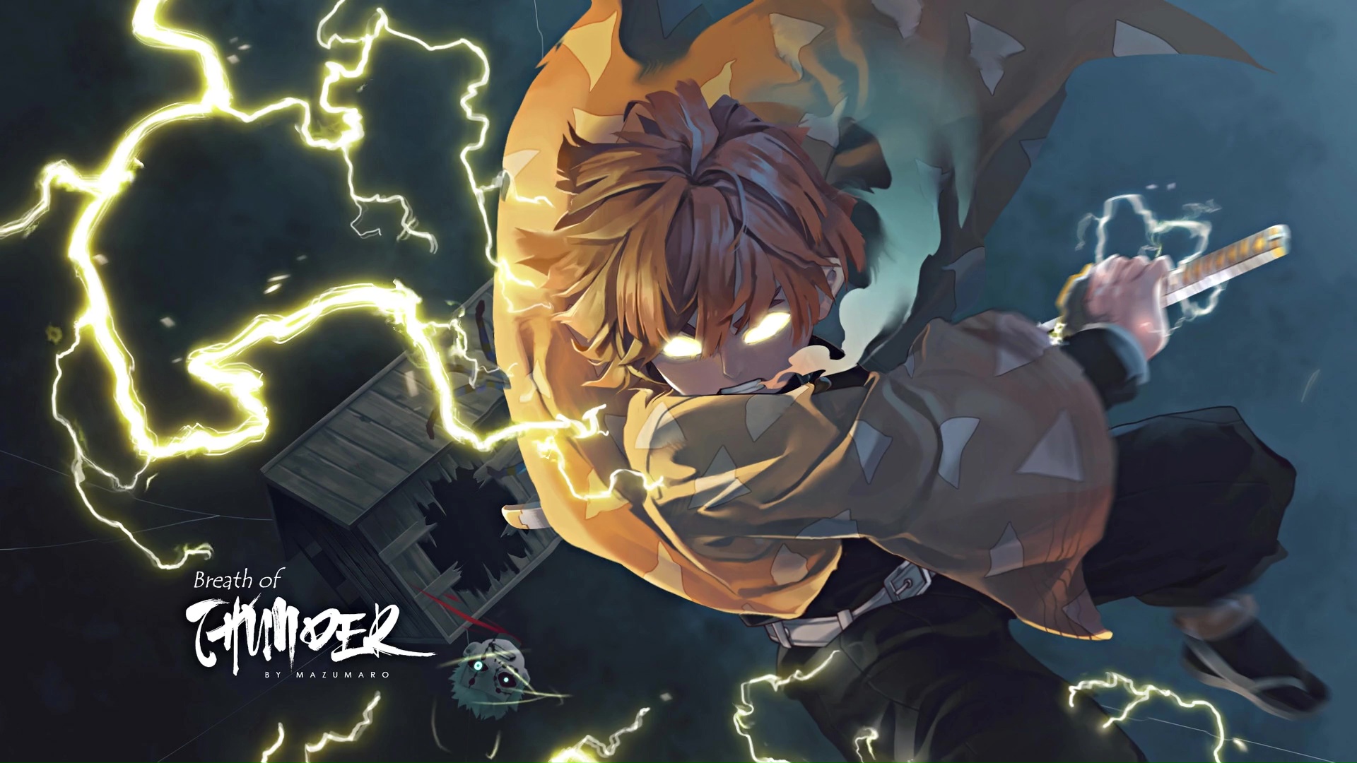 Thunder Breathing Zenitsu Kimetsu No Yaiba Live Wallpaper