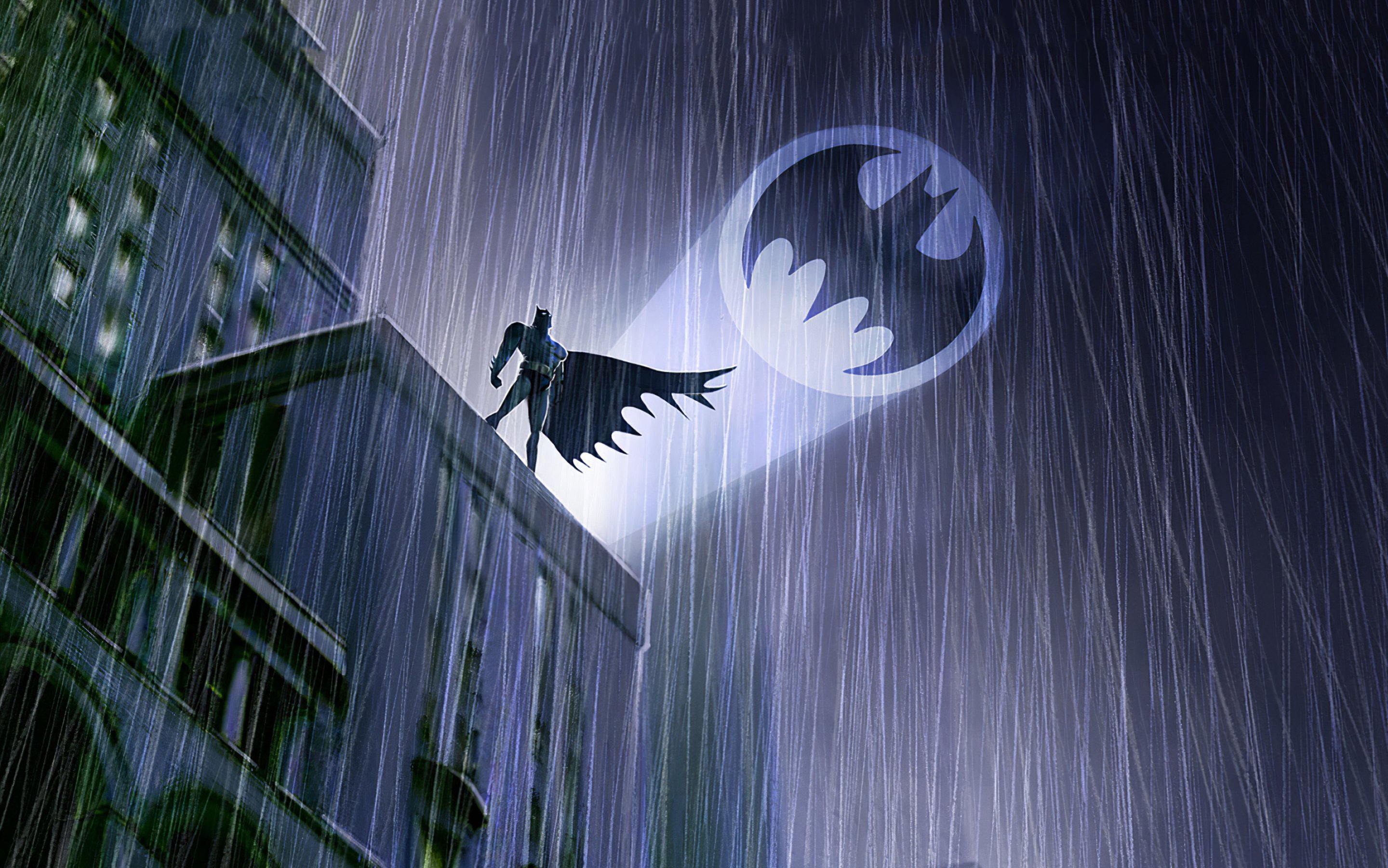 Batman in the rain Wallpaper 4k HD ID:4923