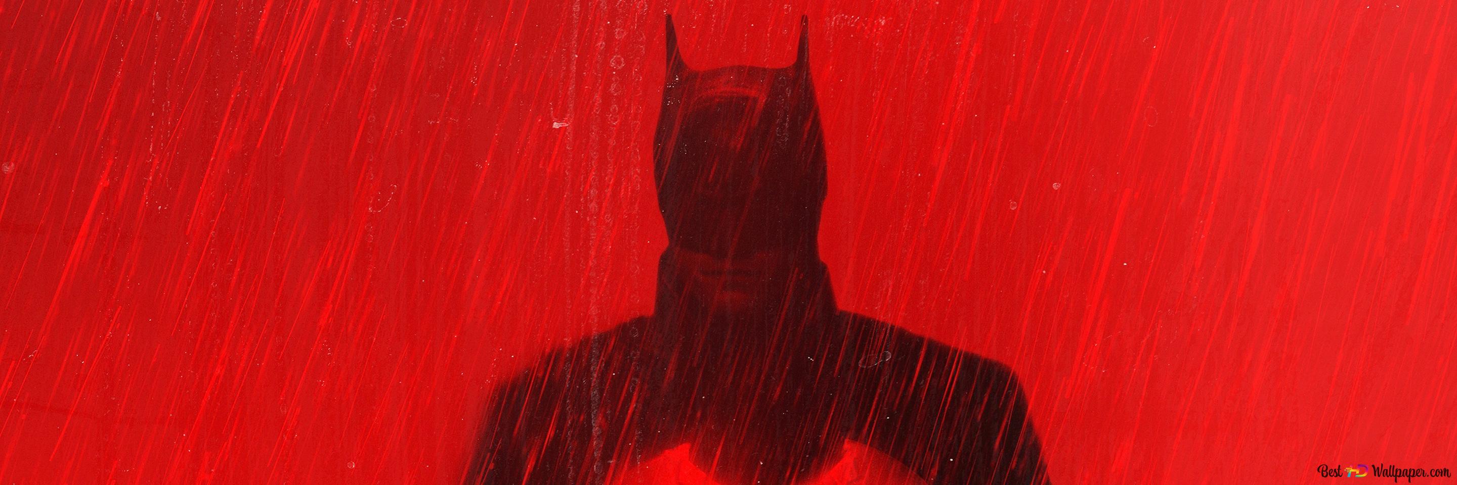 The batman red air and batman in the rain 2K wallpaper download