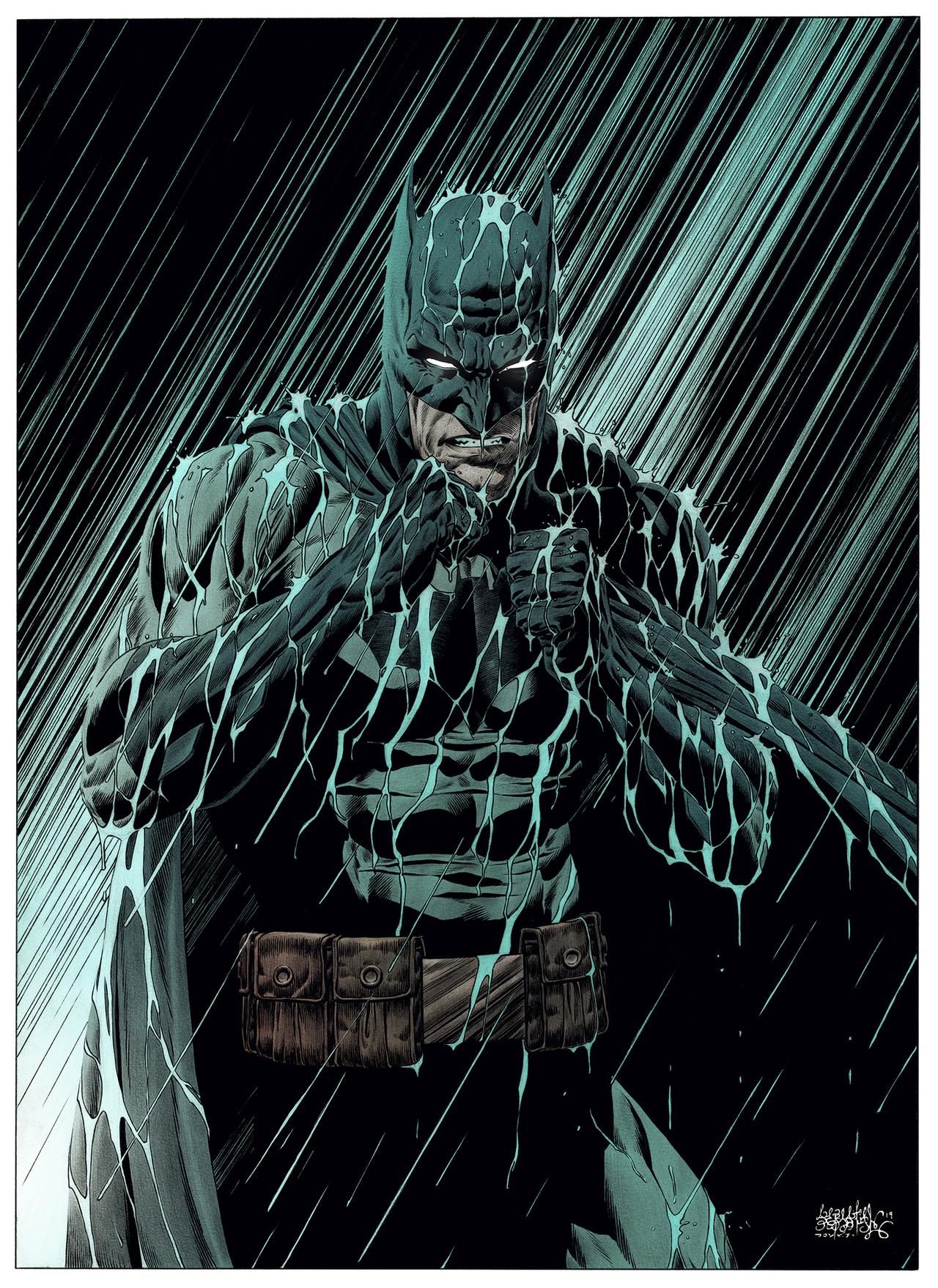 Batman Rain color. Batman art, Batman, Batman joker wallpaper