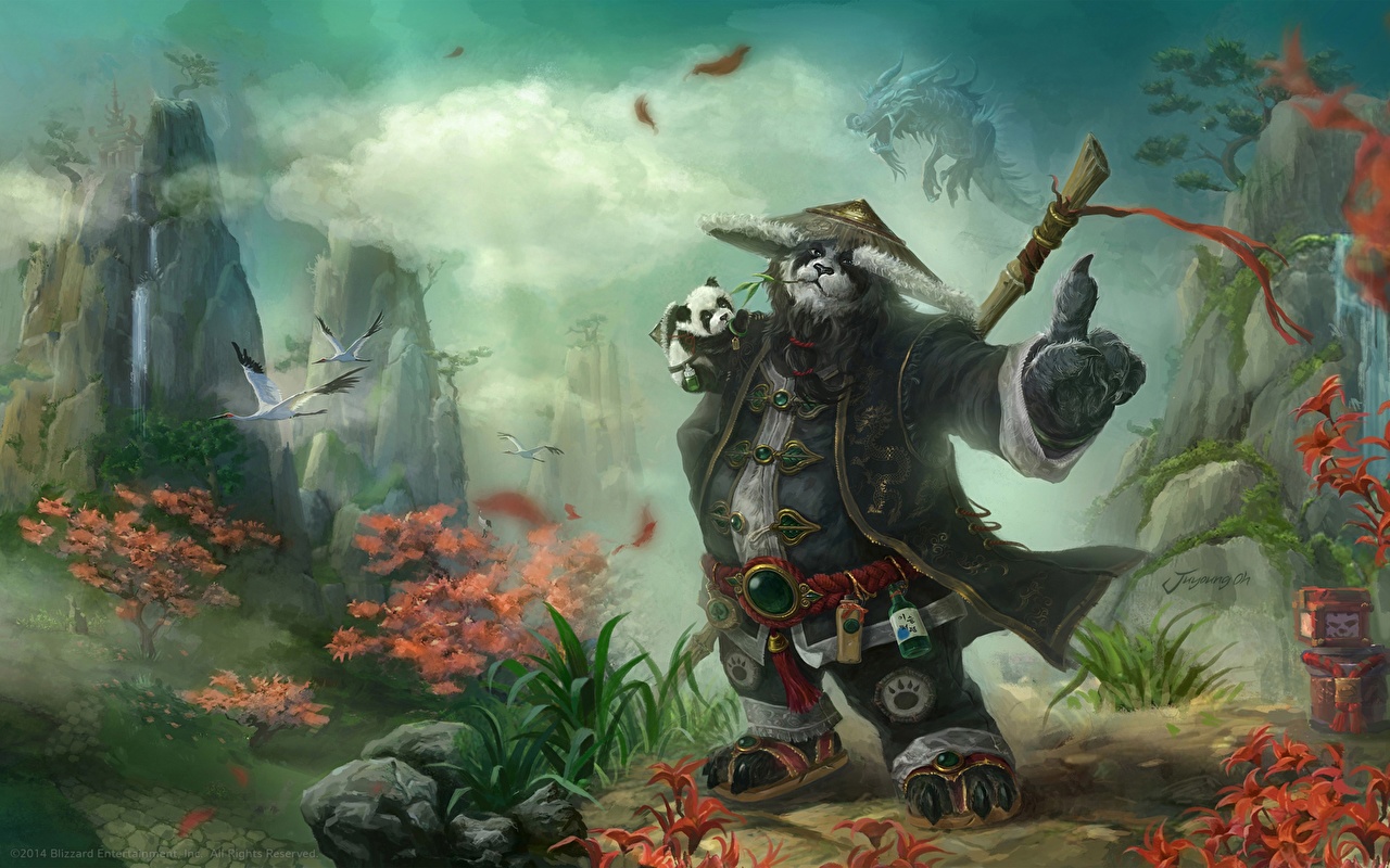 Picture WoW Pandas Pandaren Hat Fantasy vdeo game